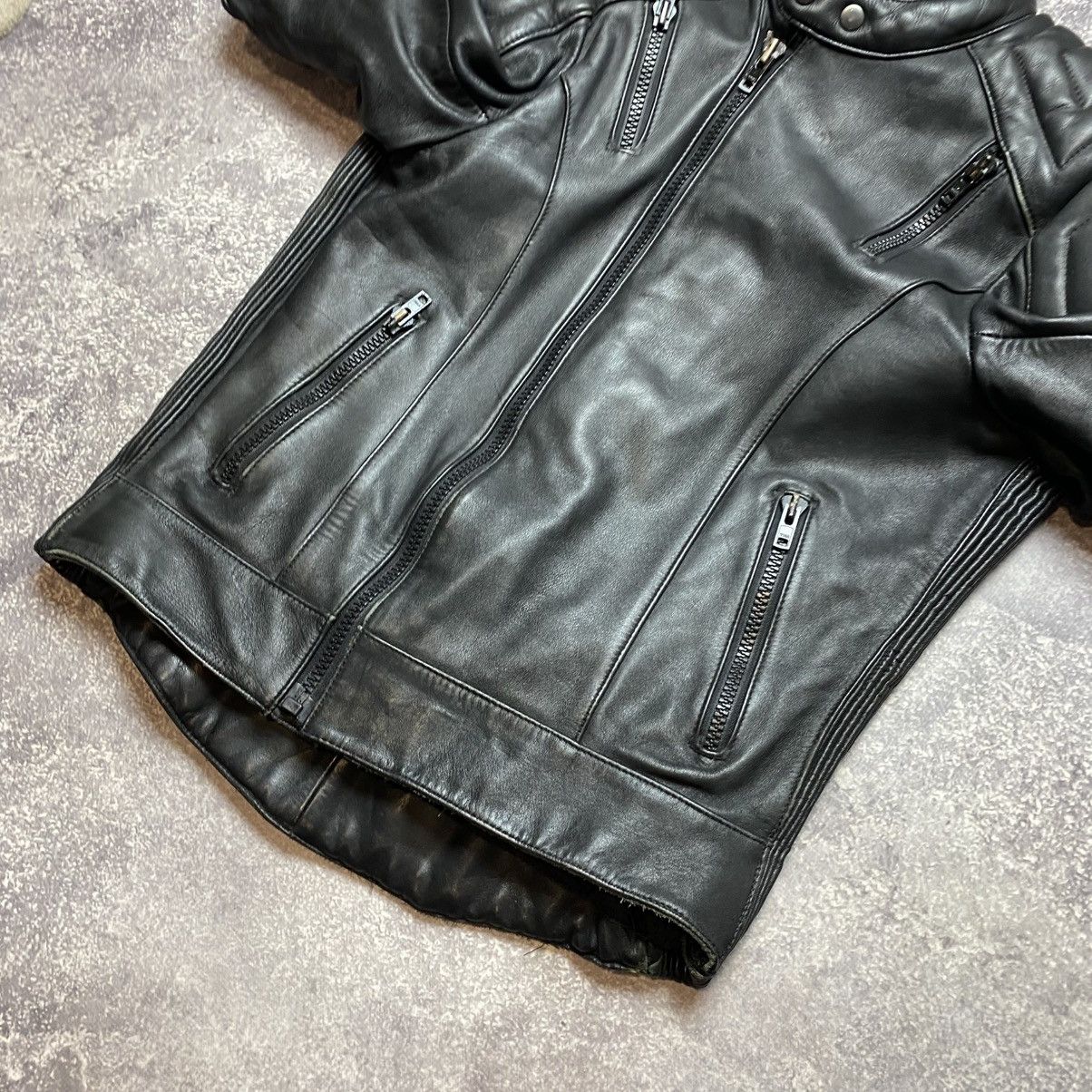 Vintage Vintage Leather MOTO Rare motorbike 90’s Avantgarde jacket Size US XS / EU 42 / 0 - 6 Thumbnail