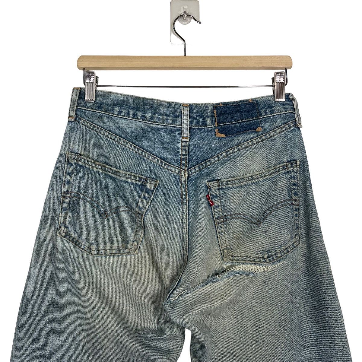 Levi's × Levi's Vintage Clothing Levis Zipper Fly Faded Blue Big E Flare Jeans Size US 30 / EU 46 - 8 Thumbnail
