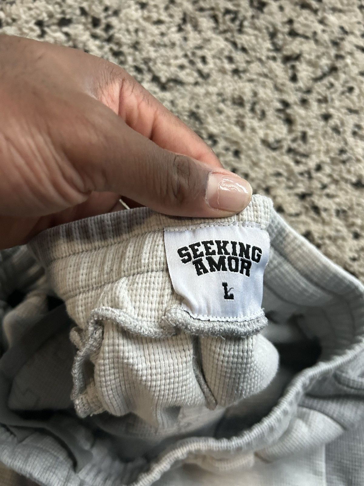 Other Seeking Amor Waffle Knit Sweatshorts Size US 32 / EU 48 - 1 Thumbnail