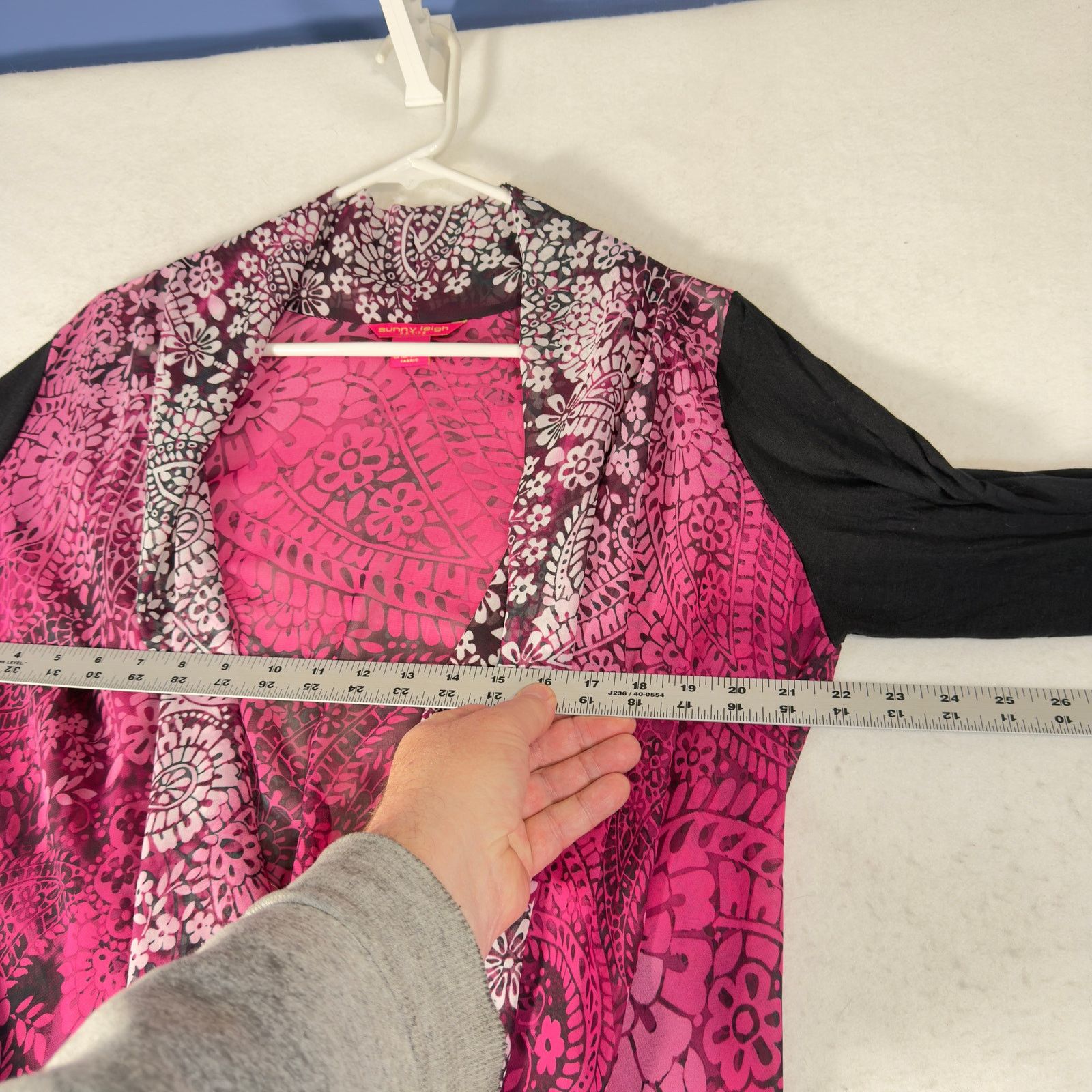 Other Sunny Leigh Petite PL Open Front Cardigan Floral Layer Top Size L / US 10 / IT 46 - 10 Thumbnail