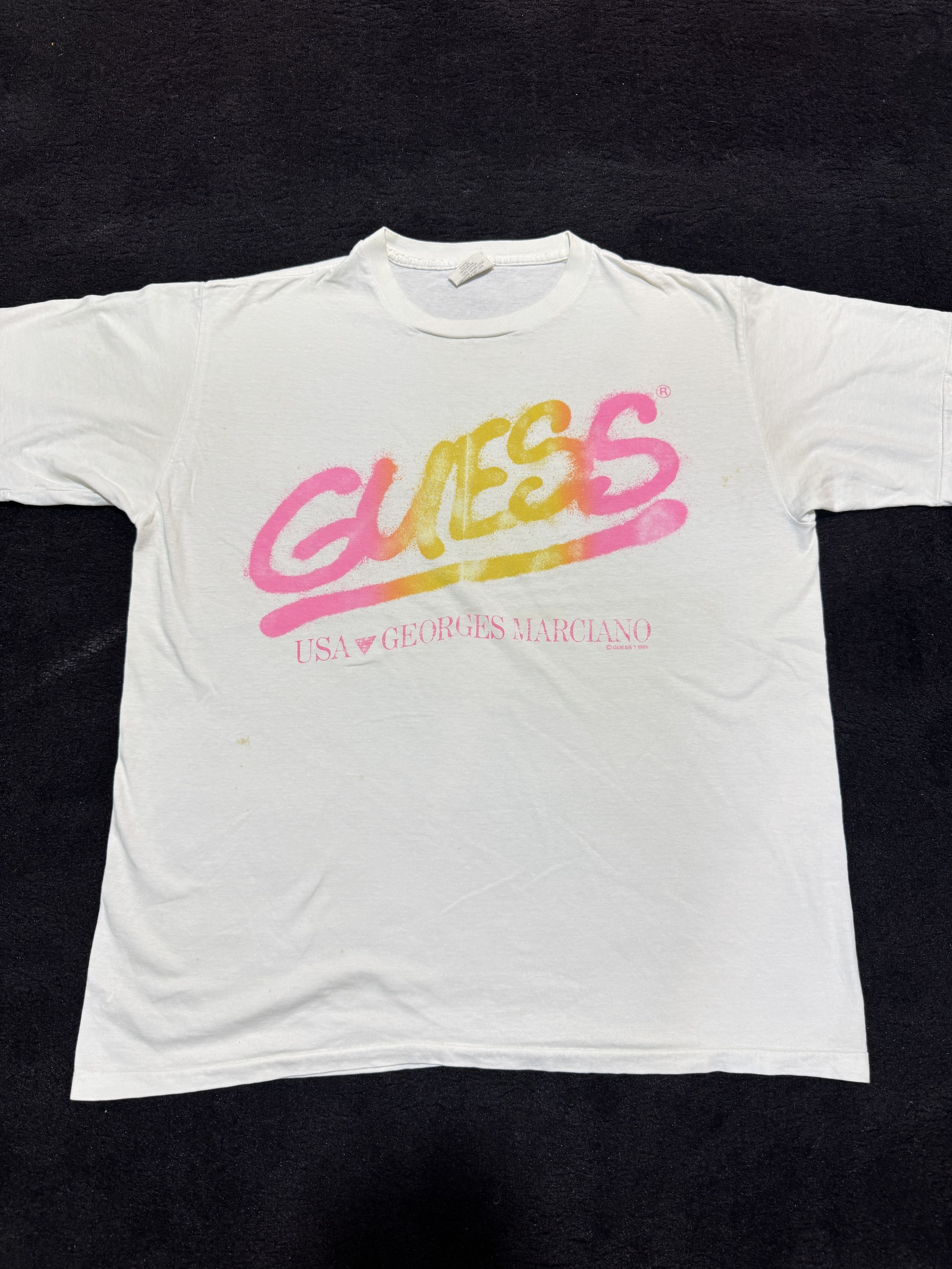 Georges Marciano Vintage 80's Guess by Georges Marciano T Shirt Size US XL / EU 56 / 4 - 1 Thumbnail