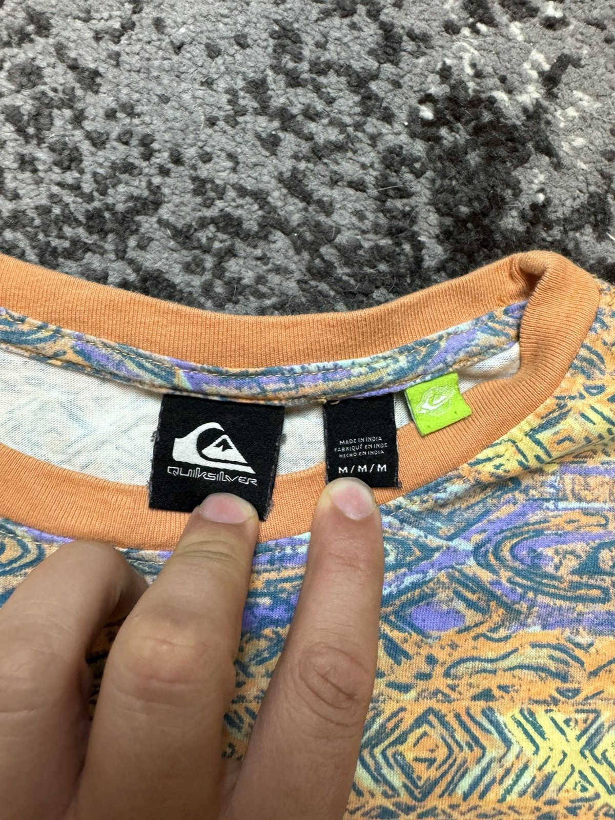 Quiksilver × Vintage Vintage Y2K Quiksilver 90S VIBES AOP SS TEE HEYDAY Size US M / EU 48-50 / 2 - 5 Thumbnail