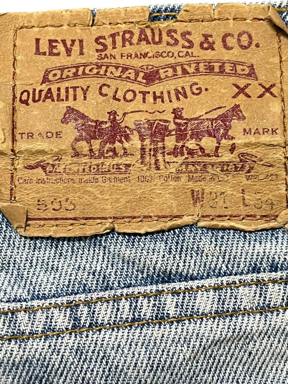 Levi's Vintage Clothing Vintage Levi’s 505 Mudwash Faded Denim Size US 30 / EU 46 - 8 Thumbnail