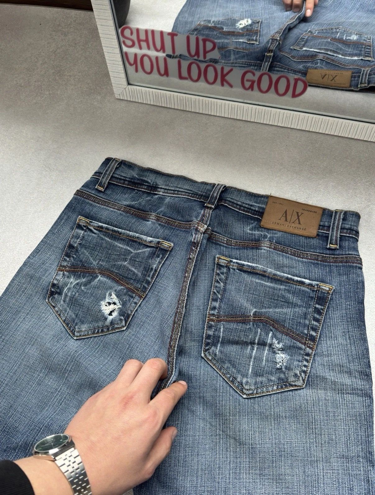 Armani Exchange Armani Exchange Vintage Y2K Jeans Pants Men’s Size 30x32 Size US 30 / EU 46 - 5 Thumbnail