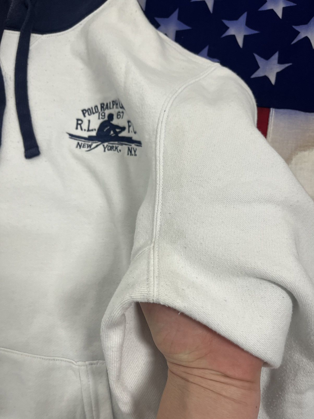 Polo Ralph Lauren Vintage Polo Ralph Lauren big logo Hoodie Size US XXL / EU 58 / 5 - 7 Thumbnail