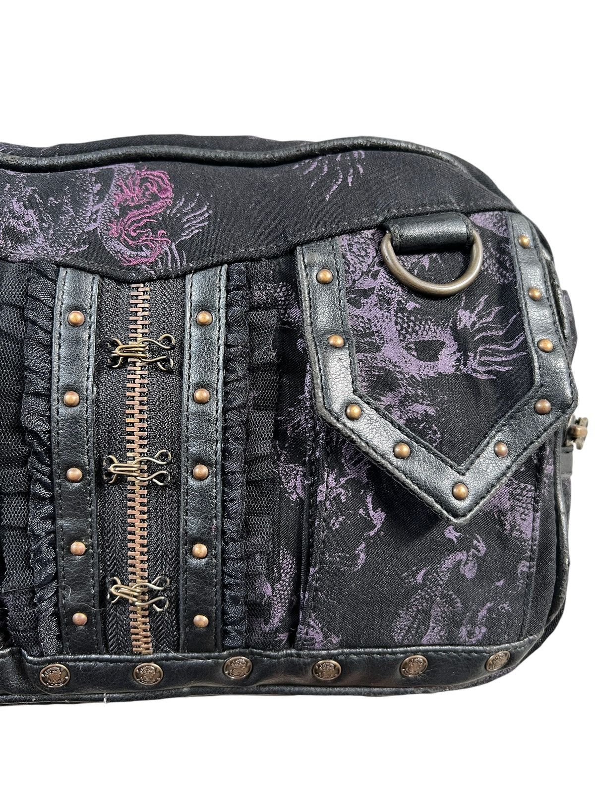 Seditionaries 2000 Ozz On 🇯🇵 Dragon Motif Bondage Strap Backpack Size ONE SIZE - 6 Thumbnail