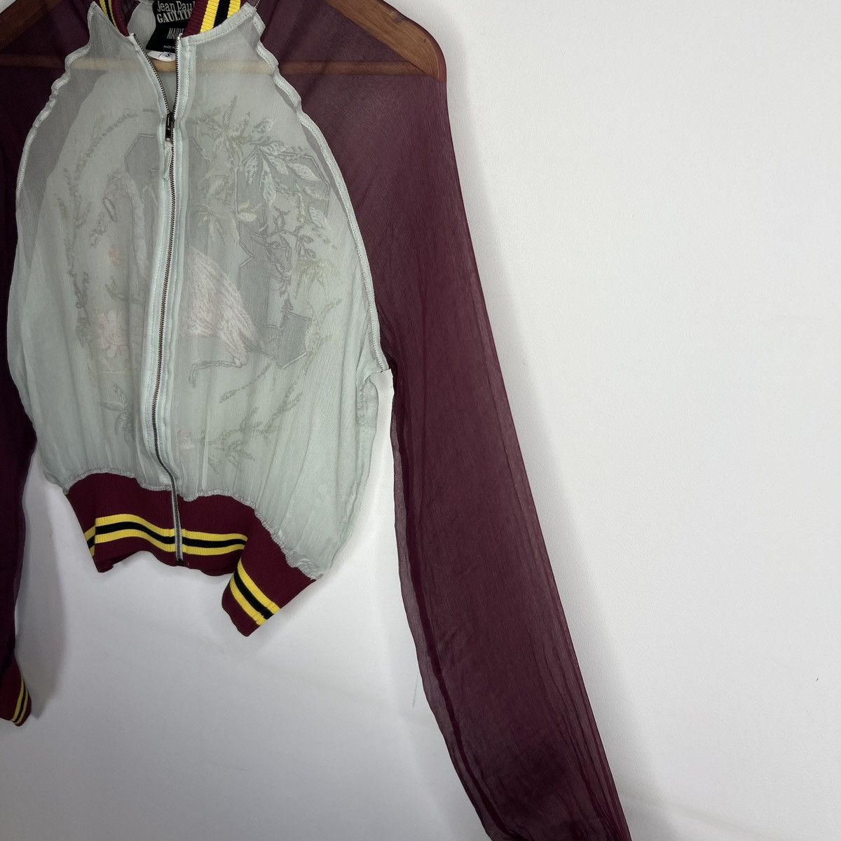 Jean Paul Gaultier Jean Paul Gaultier Vintage Silk Zip Flamingo Jacket Archival Size S / US 4 / IT 40 - 7 Thumbnail