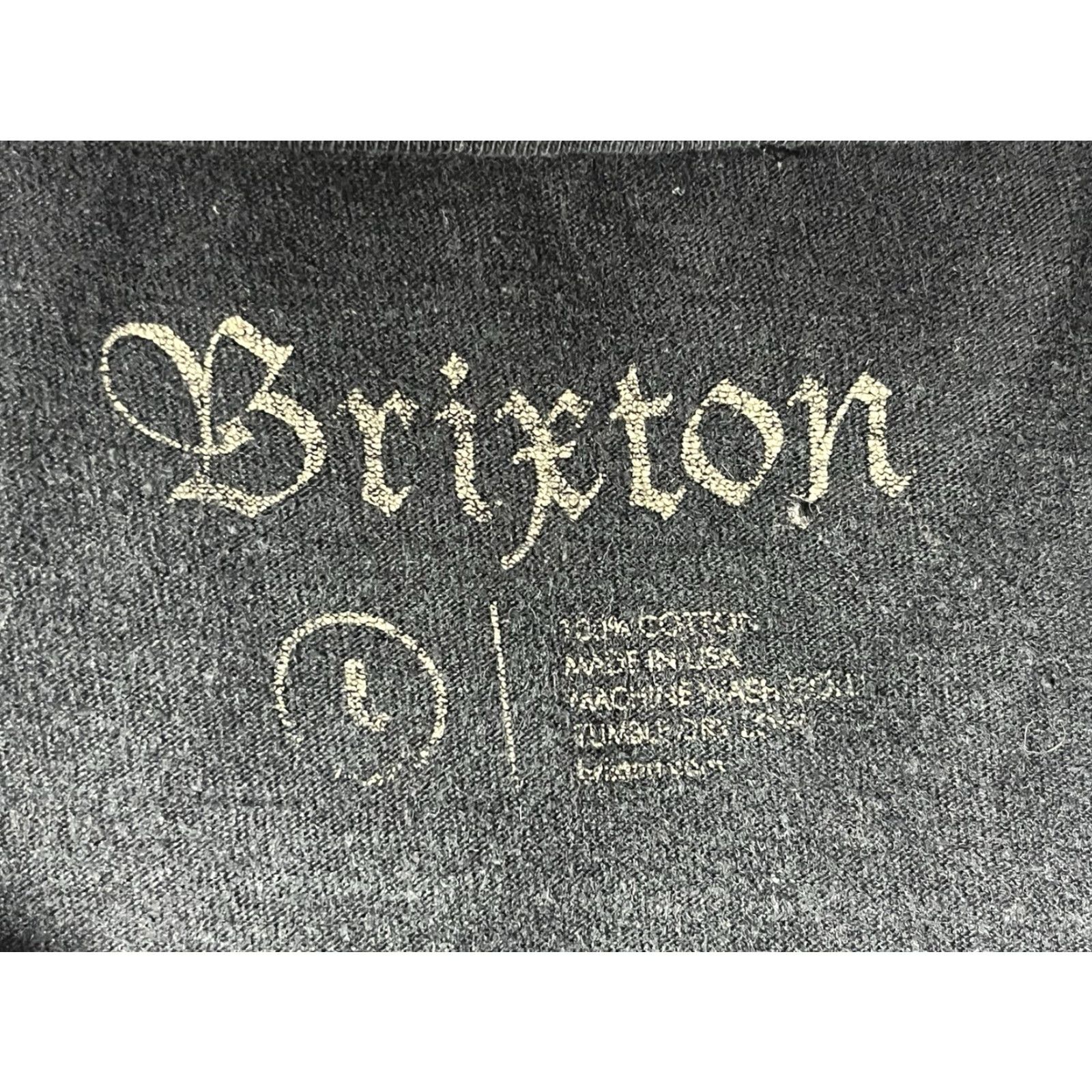 Brixton Brixton T-Shirt Black Short Sleeve Men Large Crew Neck Logo Graphic Jersey Shirt Streetwear Size US L / EU 52-54 / 3 - 5 Thumbnail