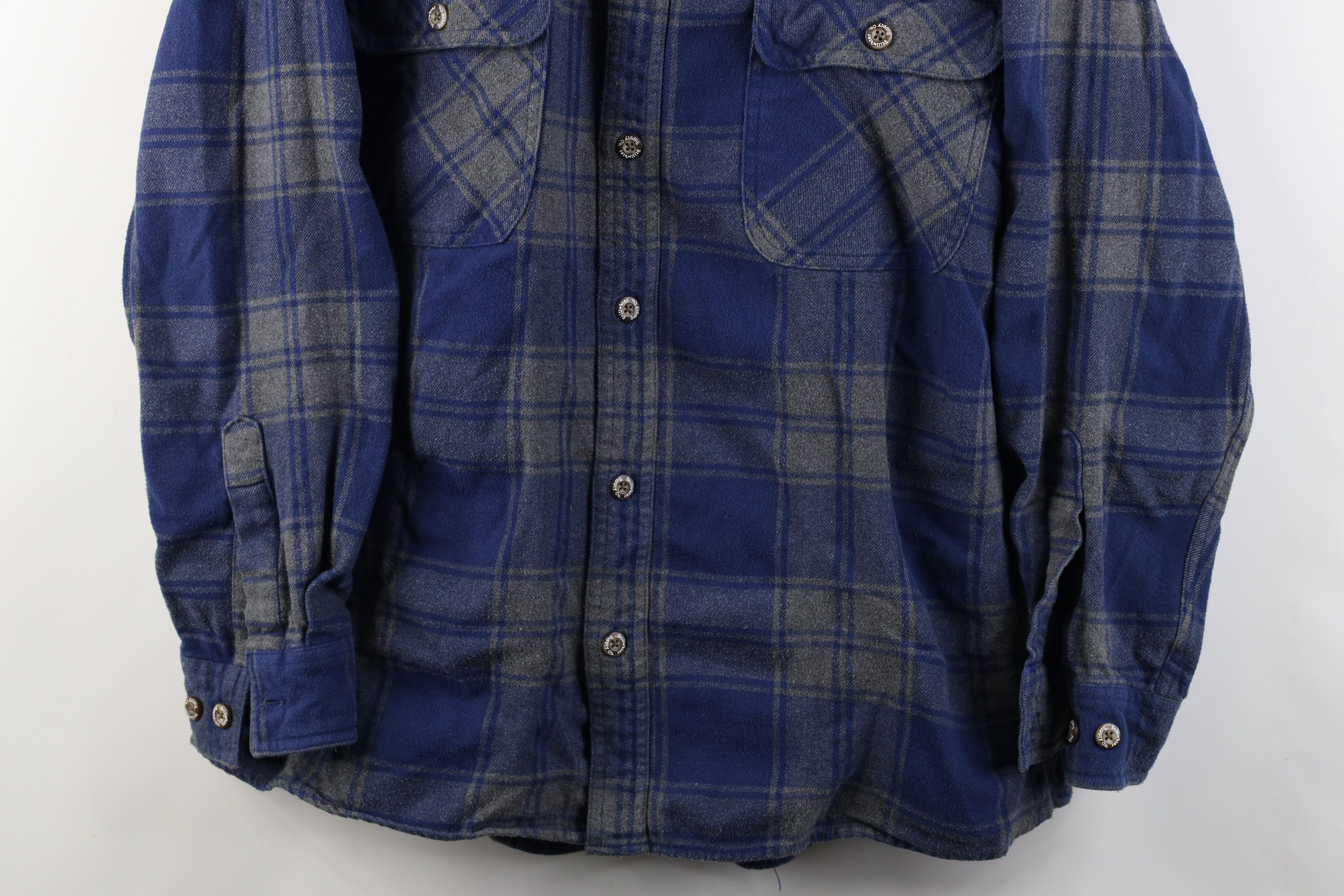 Vintage Vintage 90s Streetwear Heavyweight Collared Button Shirt Size US XL / EU 56 / 4 - 3 Thumbnail