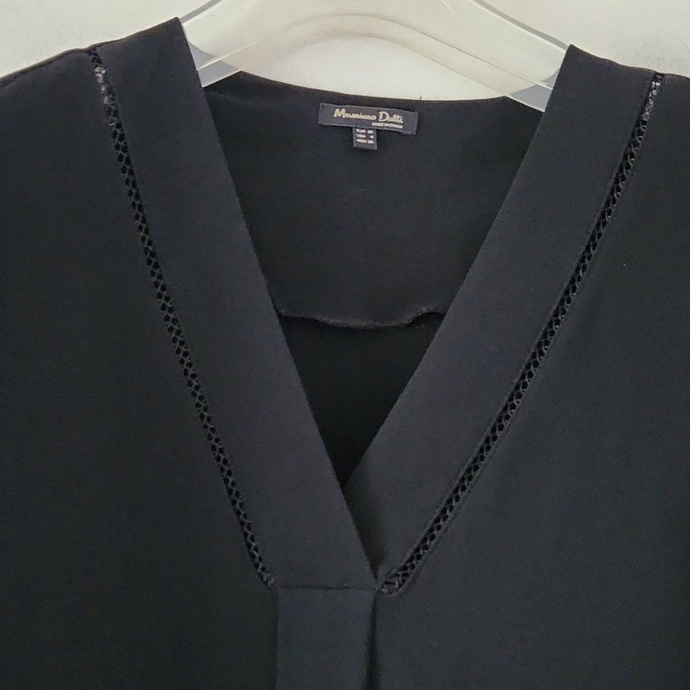 Massimo Dutti MASSIMO DUTTI | Shift Dress Tunic Black Lace Details Sz 4 Size S / US 4 / IT 40 - 5 Thumbnail