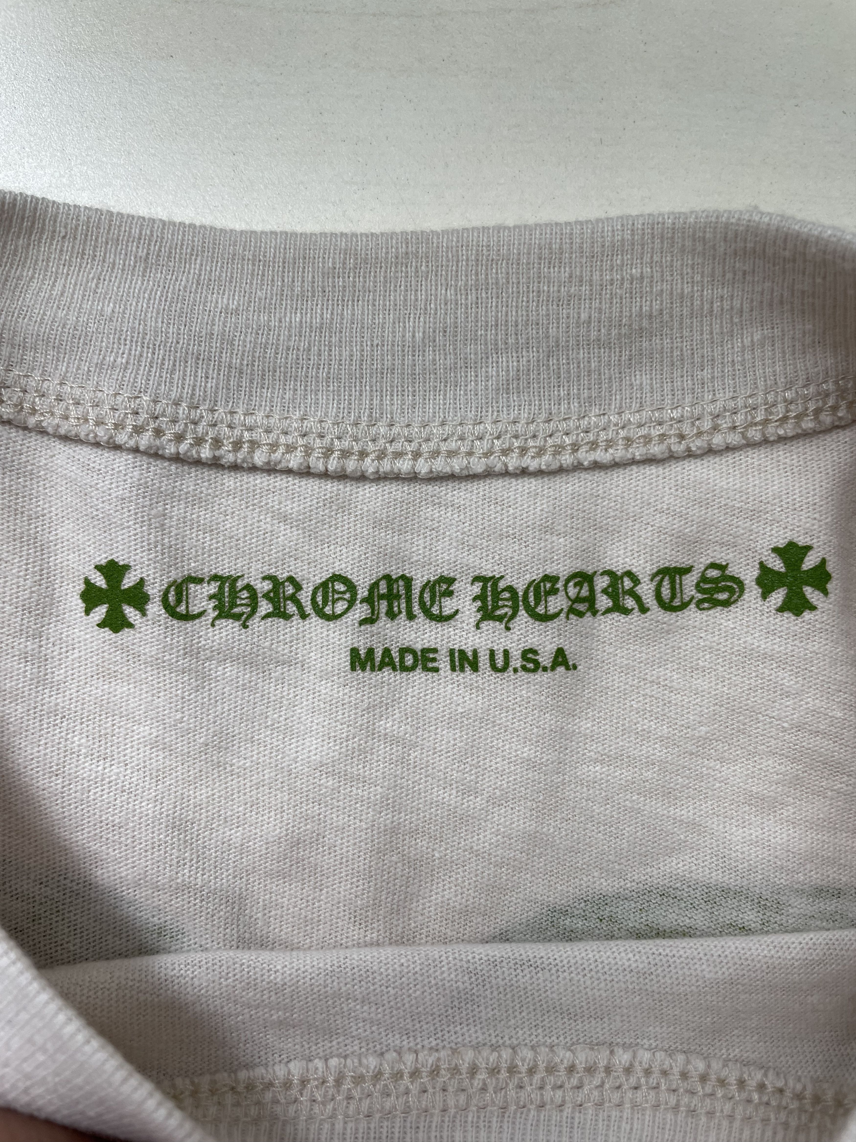 Chrome Hearts Chrome Hearts 33 Horseshoe Logo White Long Sleeve Tee Size XS / US 0-2 / IT 36-38 - 7 Thumbnail