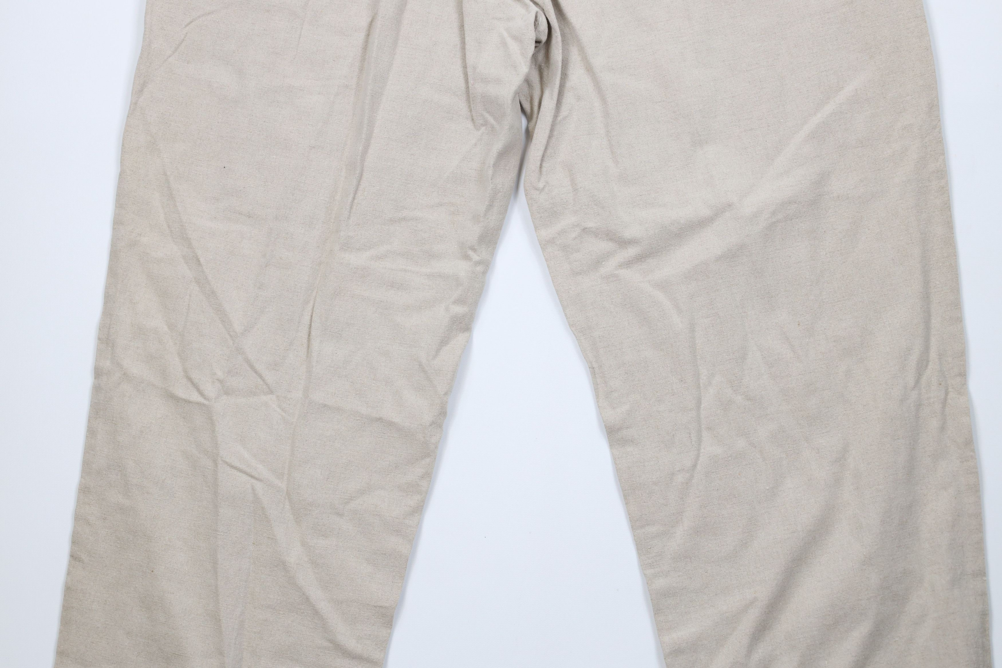 Vintage Vintage 90s Streetwear Linen Blend Wide Leg Chino Pants Size US 38 / EU 54 - 11 Thumbnail
