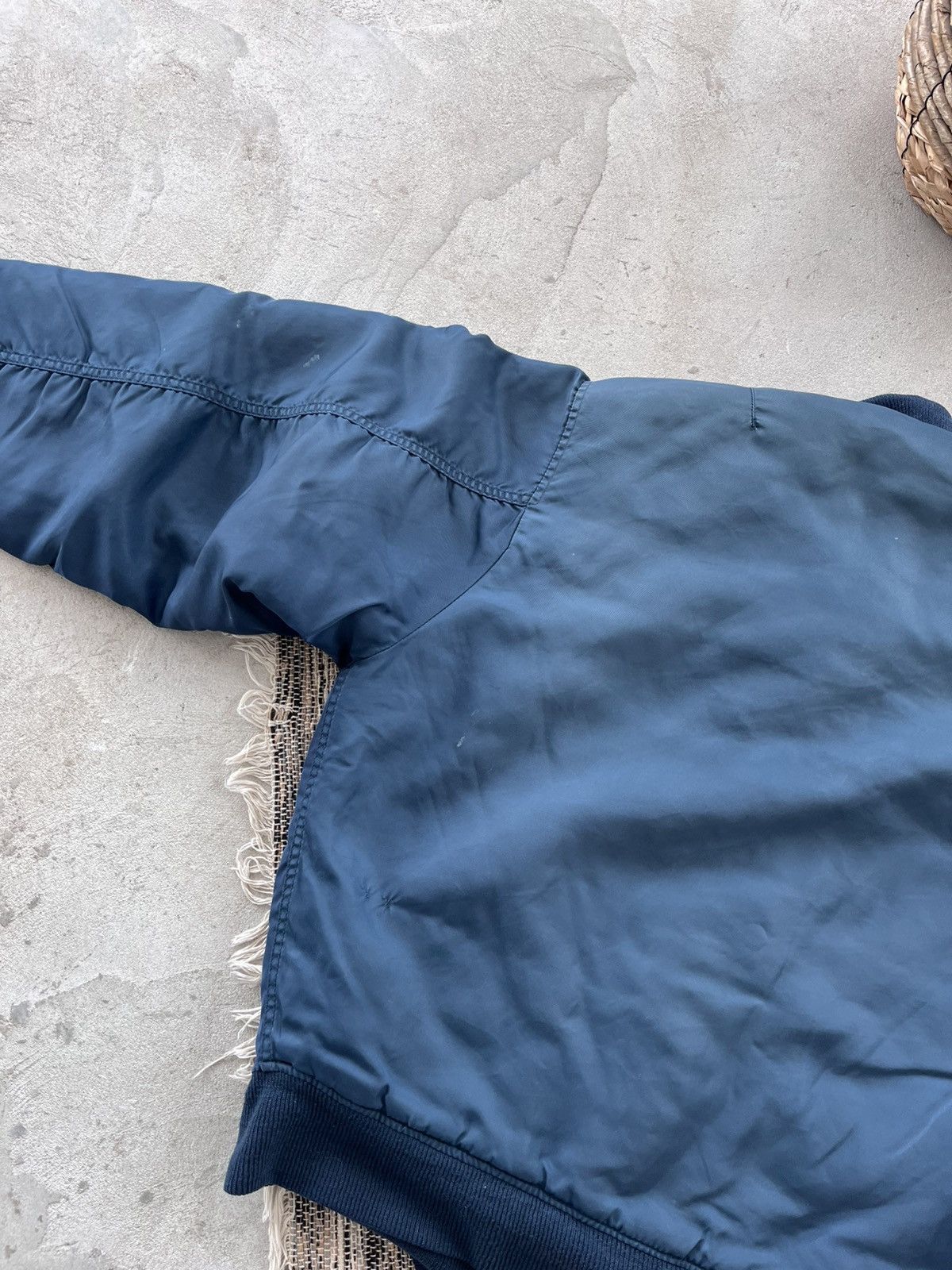 Alpha Industries Vintage Alpha Industries style Faded Blue Bomber Jacket Y2K Size US M / EU 48-50 / 2 - 18 Thumbnail