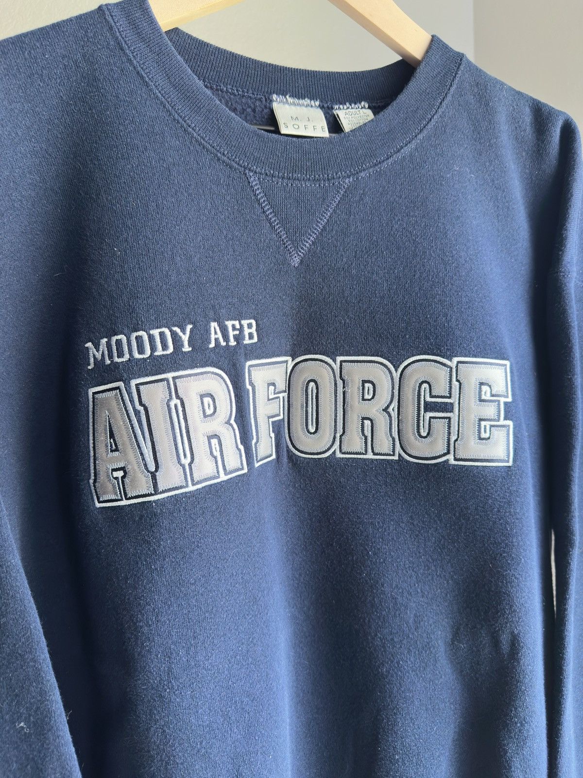 Vintage Vintage Air Force Crewneck Navy Blue Size US L / EU 52-54 / 3 - 3 Thumbnail