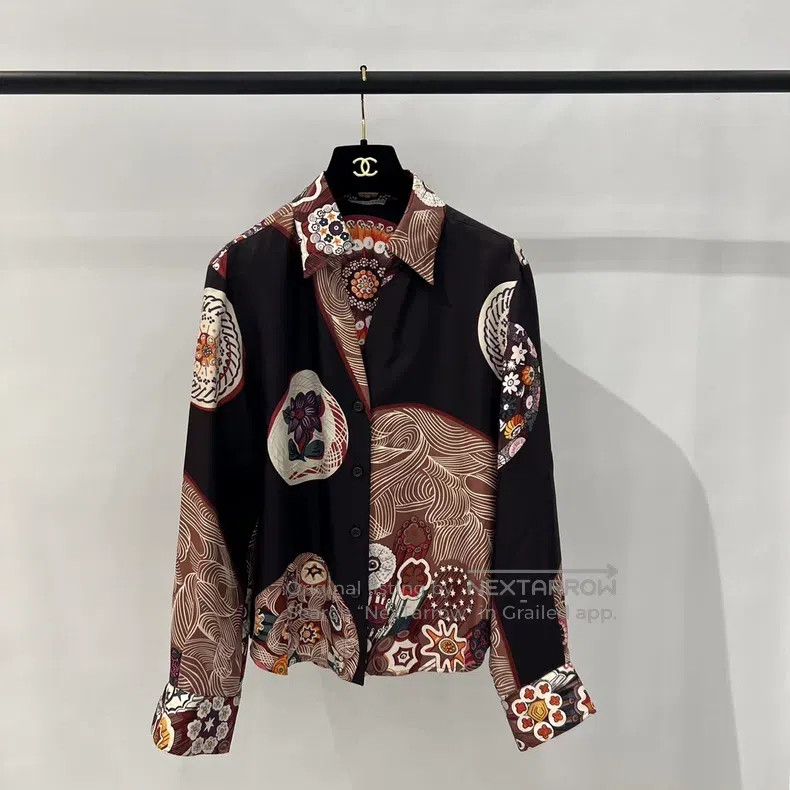 Hermes Hermes Vintage Print Shirt Size XS / US 0-2 / IT 36-38 - 1 Thumbnail
