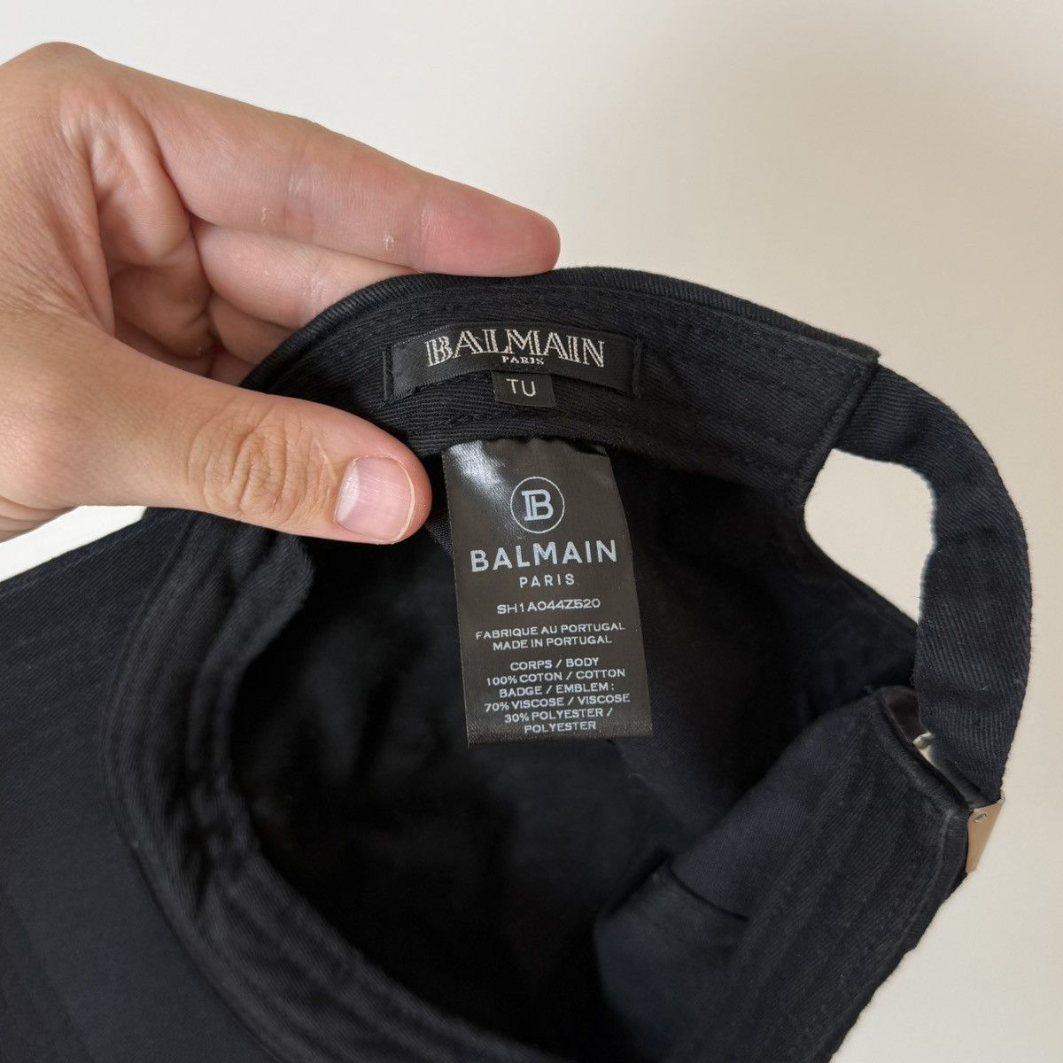 Balmain Balmain Embroidered Futuristic Logo Baseball Cap Hat Rare Size ONE SIZE - 8 Thumbnail