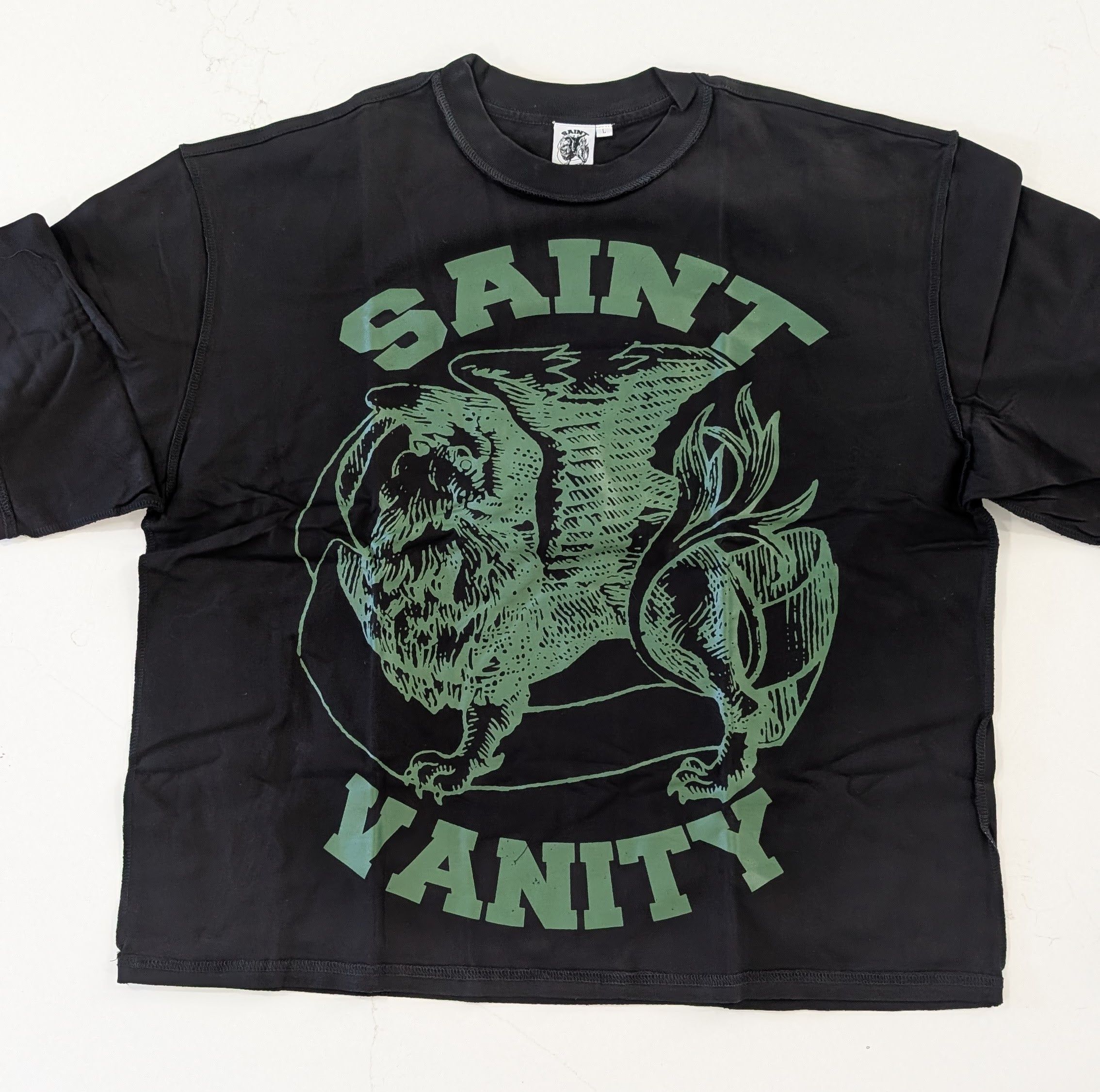 Saint Vanity Saint Vanity Griffin Logo T-Shirt Black Size L Size US L / EU 52-54 / 3 - 1 Thumbnail