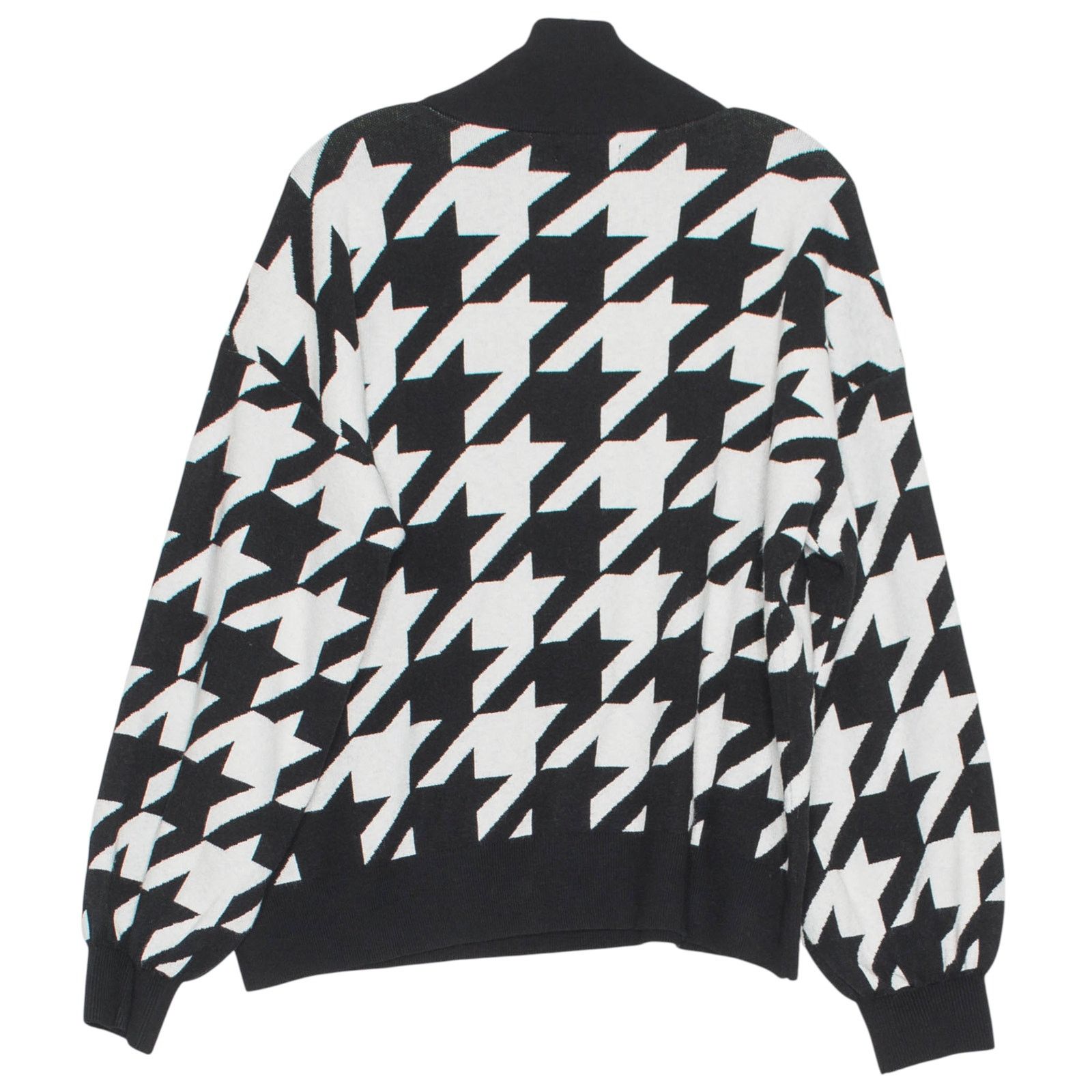 Nine West NWT Nine West Sweater 1/4 Zip Houndstooth Black White XXL Size XXL / US 16-18 / IT 52-54 - 2 Thumbnail