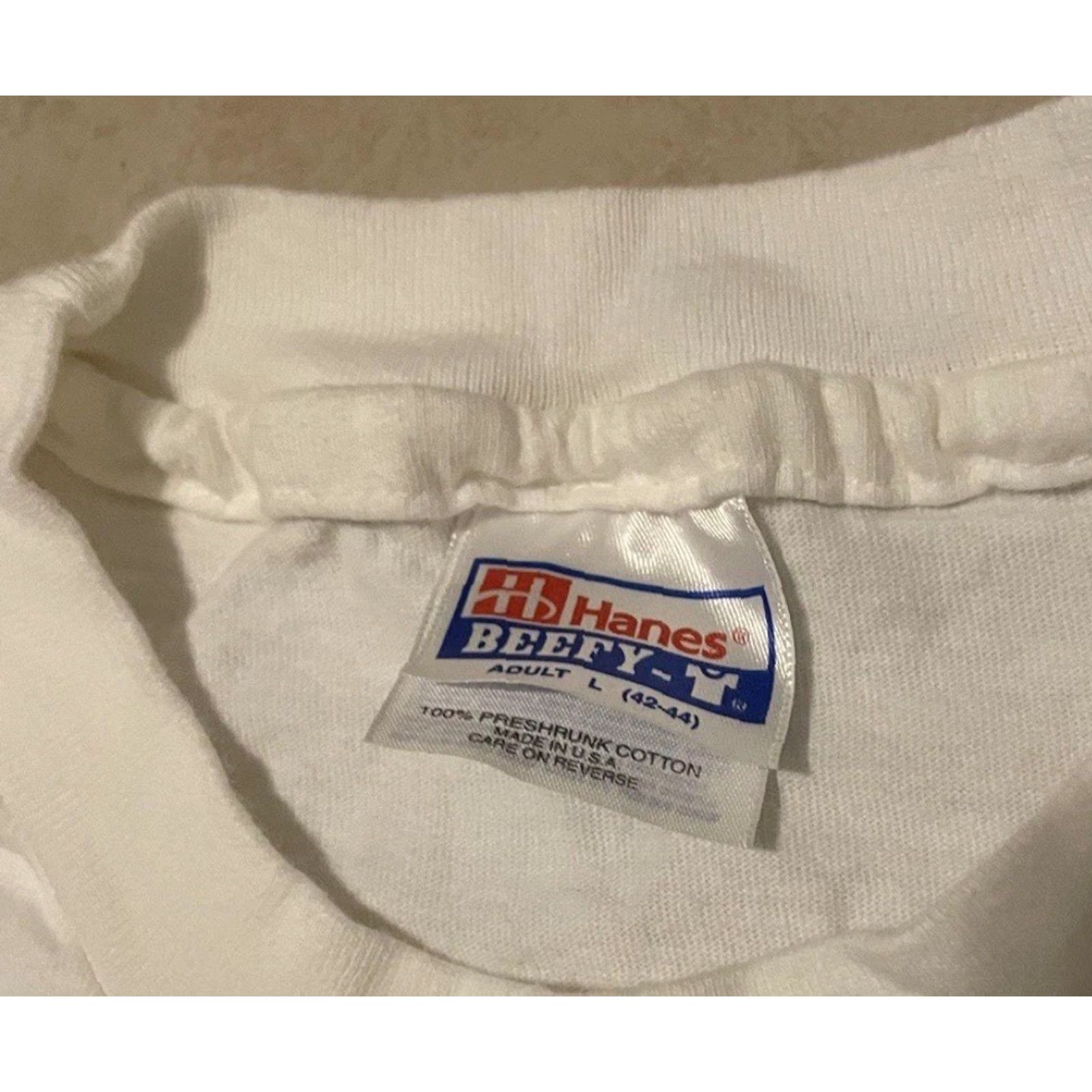 Vintage VINTAGE A Different Drum Shirt L White 90s Synth Pop Concert Band Music Festival Rock Punk 90s Mens T-Shirt Size US L / EU 52-54 / 3 - 5 Thumbnail