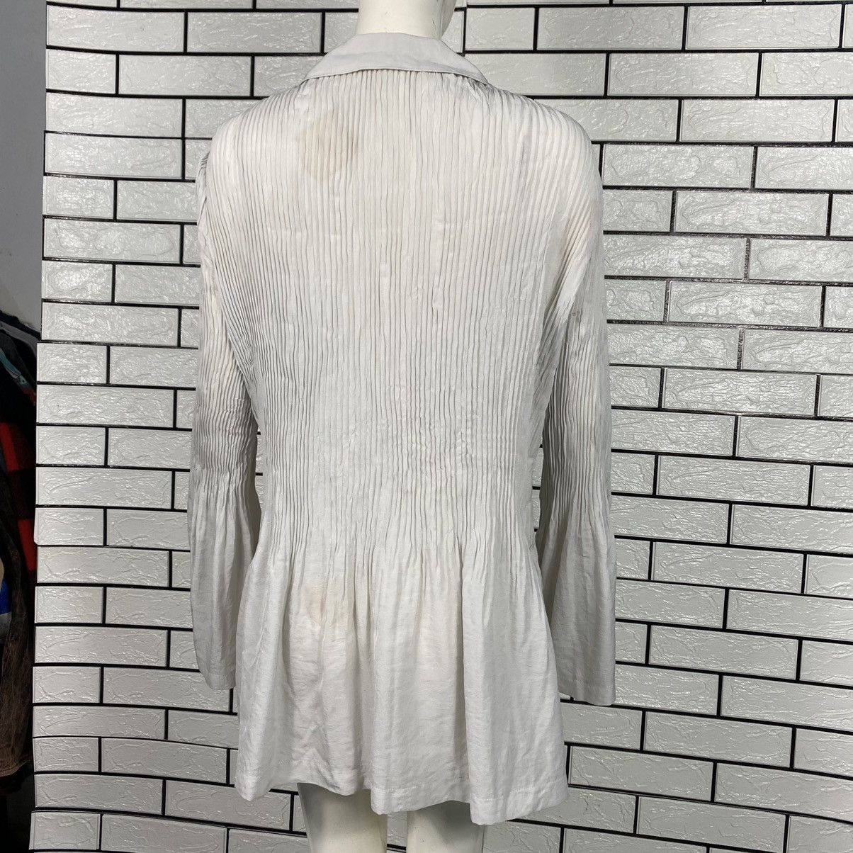 Comme des Garcons 🔥VINTAGE TRICOT COMME DES GARCONS PLEATED BUTTON BLOUSE Size M / US 6-8 / IT 42-44 - 9 Thumbnail