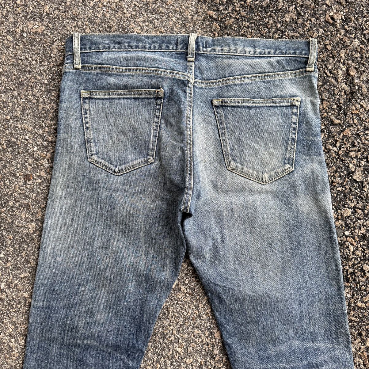 Jean VINTAGE JAPAN SELVEGE DENIM SLIM FADED RIPPEP JEAN PANTS Size US 35 - 10 Thumbnail