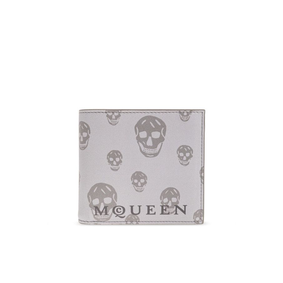 Alexander McQueen ALEXANDER MCQUEEN Gray Foldable Wallet New & Authentic Size ONE SIZE - 1 Thumbnail