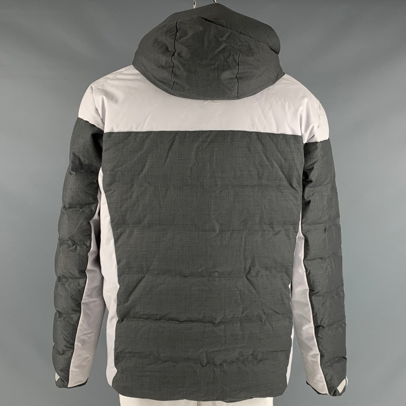 KJUS KJUS Size XL Grey Quilted Polyester Hooded Jacket Size US XL / EU 56 / 4 - 3 Thumbnail