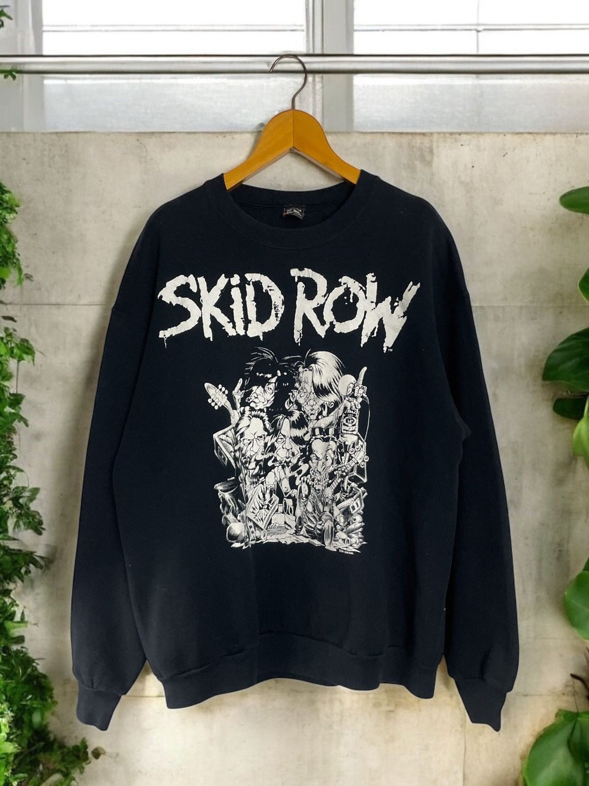 Skid Row vintage sweatshirt trash shirt tour shirt 90s