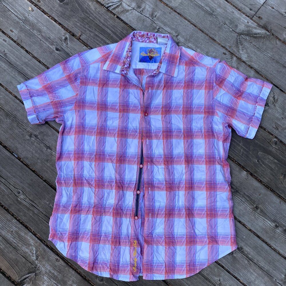 Robert Graham Robert Graham Torres Short Sleeve Egyptian Cotton Shirt Lar Size US L / EU 52-54 / 3 - 4 Thumbnail