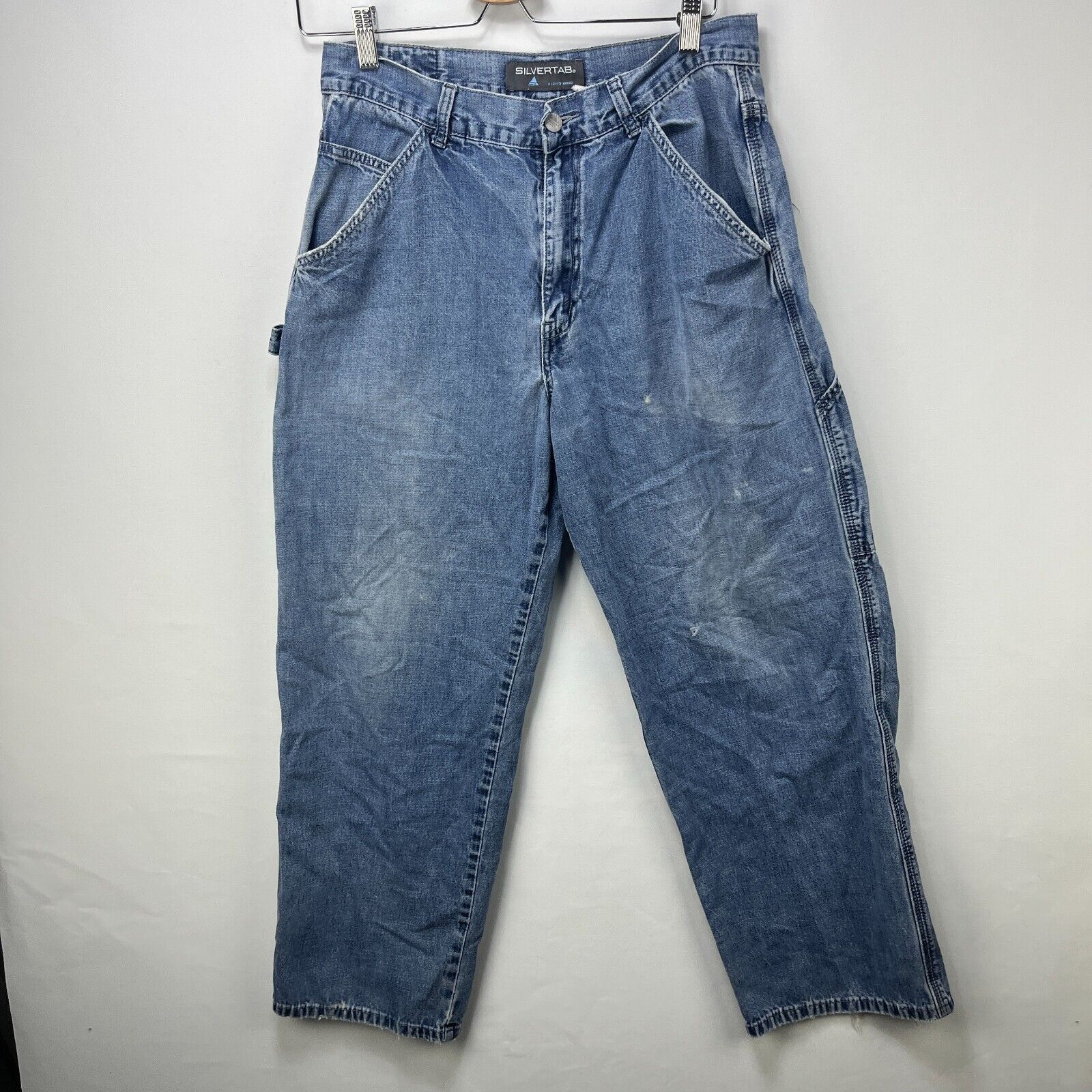 Levi's × Vintage Vintage Y2K Levis Silver Tab Baggy Carpenter Pants 31 Skater Size US 31 - 9 Thumbnail