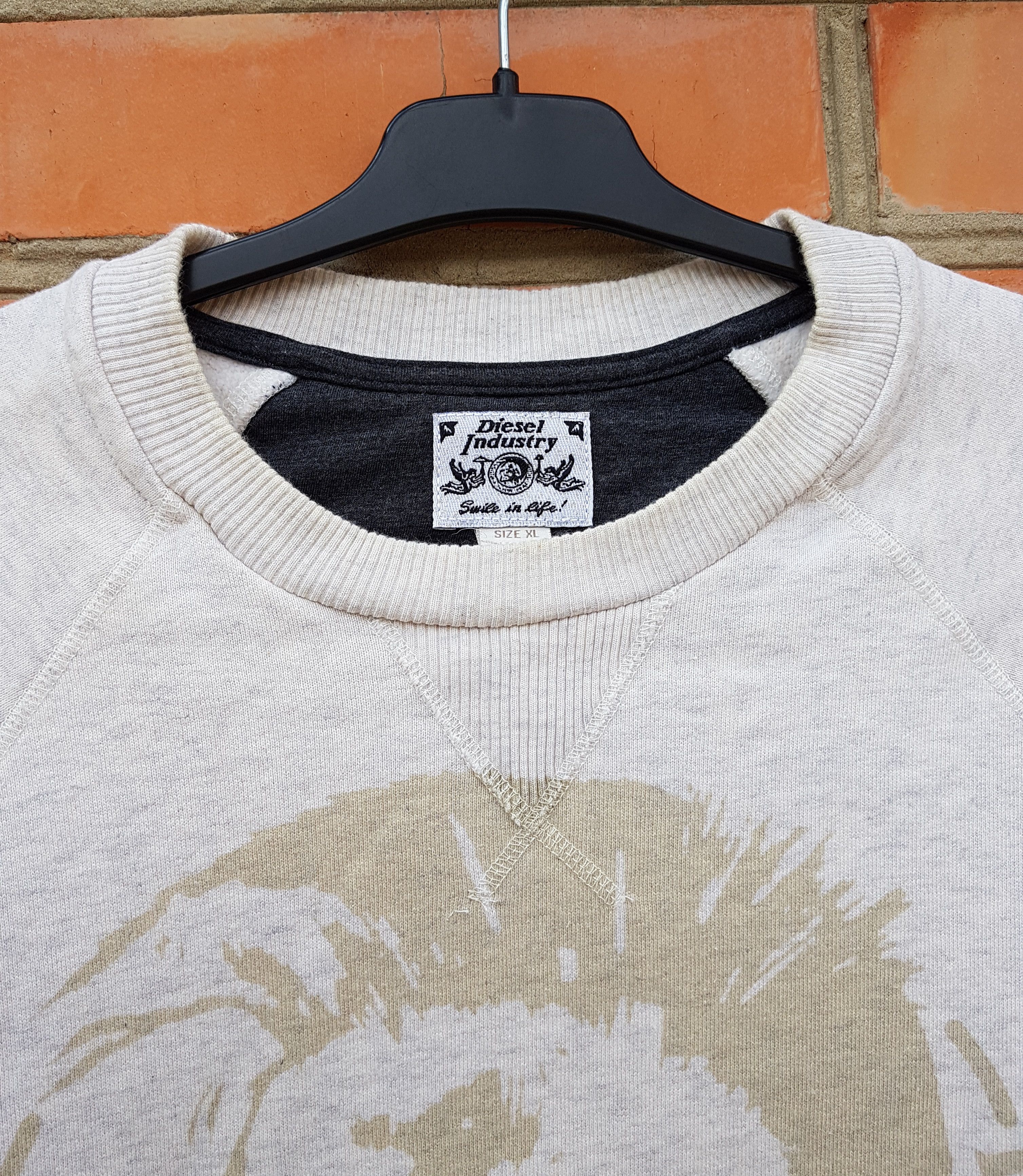 Diesel Vintage Diesel Only The Brave Sweatshirt Pullover sz XL Size US XL / EU 56 / 4 - 3 Thumbnail
