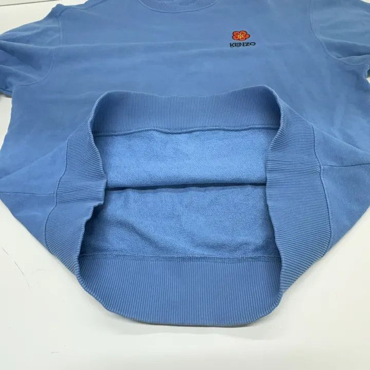 Kenzo Kenzo Casual Blue Sweatshirt with Floral Logo -2507 Size US M / EU 48-50 / 2 - 6 Thumbnail