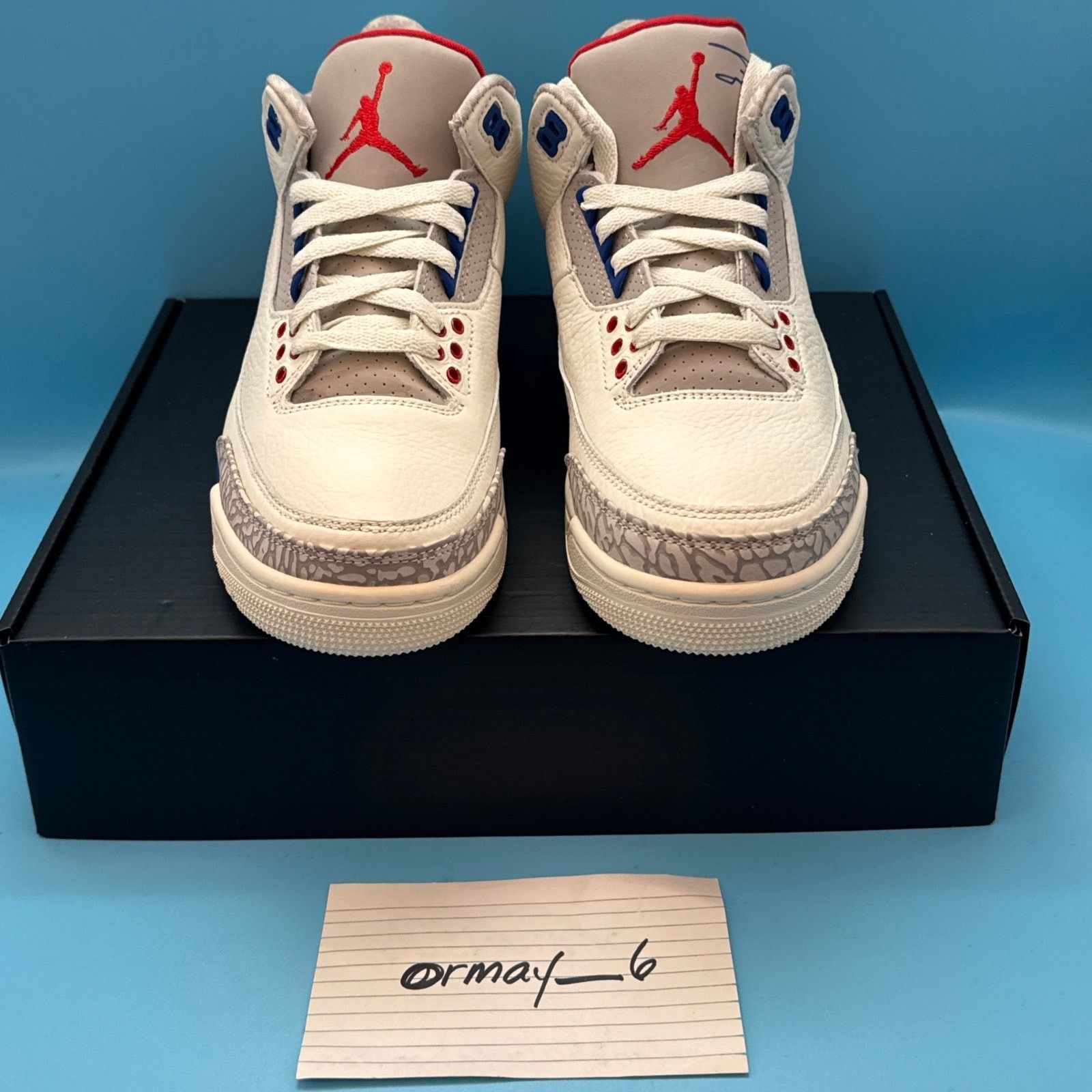 Jordan Brand Air Jordan 3 Retro International Flight m8 w9.5 Size US 8 / EU 41 - 6 Thumbnail