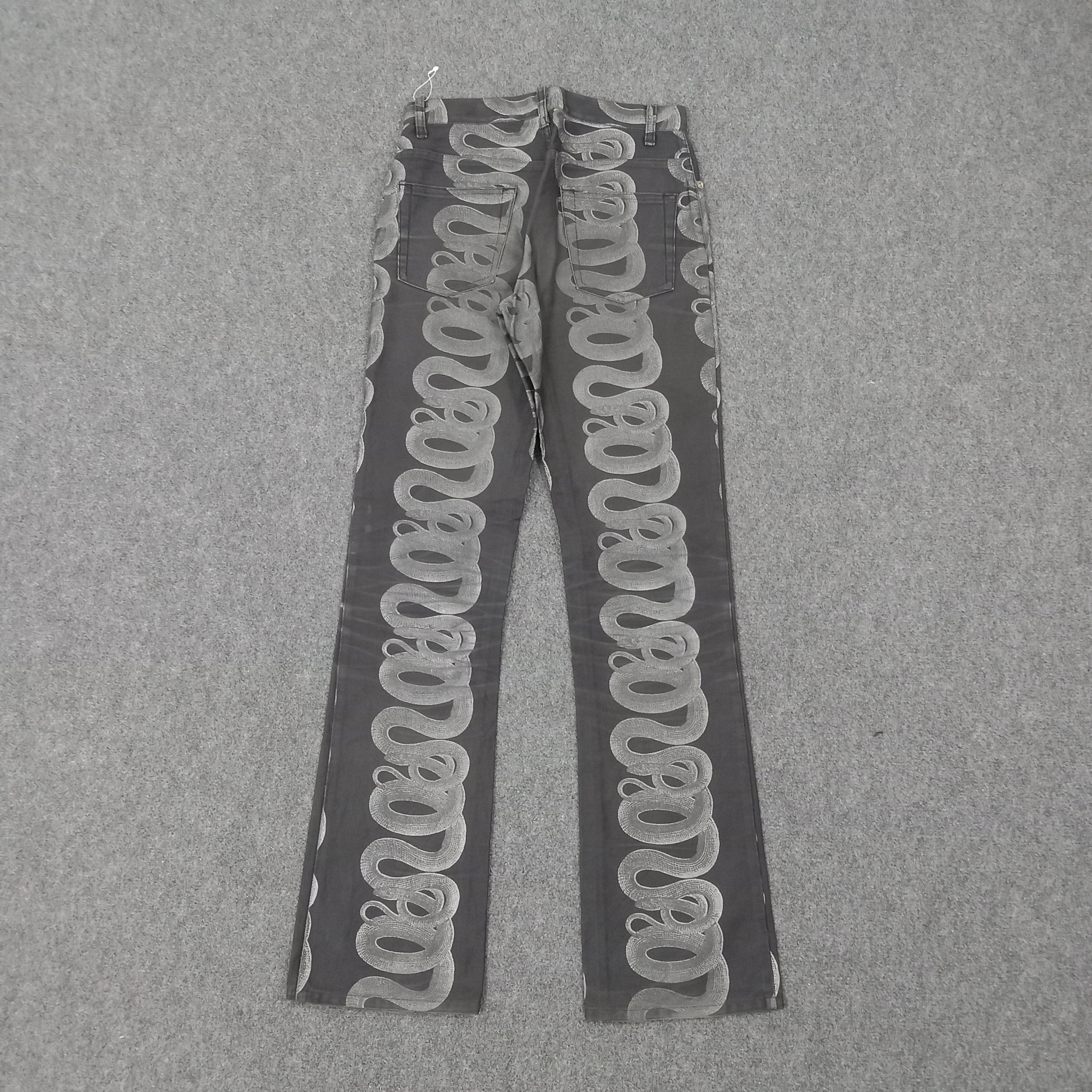 Hysteric Glamour Hysterics Glamour Snake Design Denim Jeans C265N11 Size 25" / US 0 / IT 36 - 7 Thumbnail