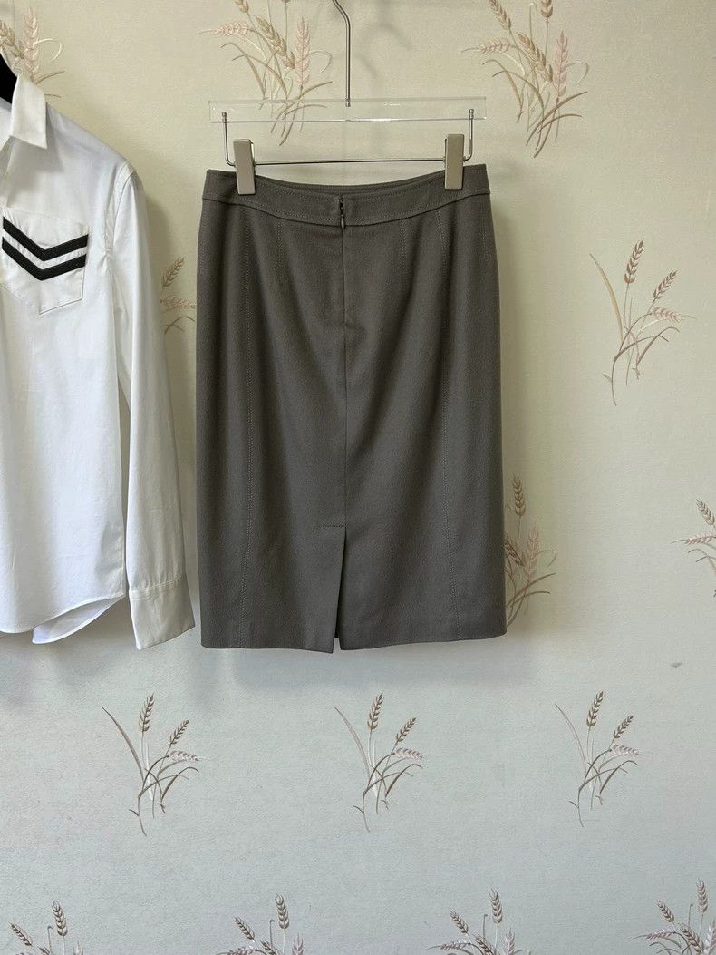Loro Piana LORO PIANA Maurad color double-faced cashmere skirt Size 26" / US 2 / IT 38 - 6 Thumbnail