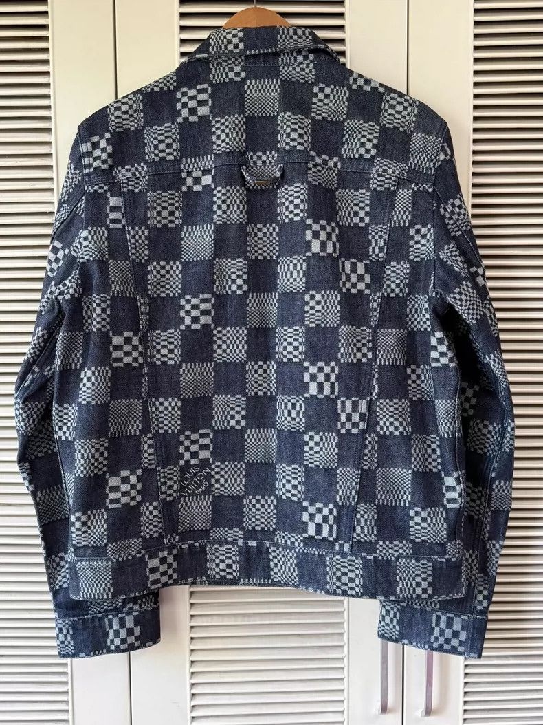 Louis Vuitton LOUIS VUITTON Checkerboard denim jacket Size US M / EU 48-50 / 2 - 2 Thumbnail