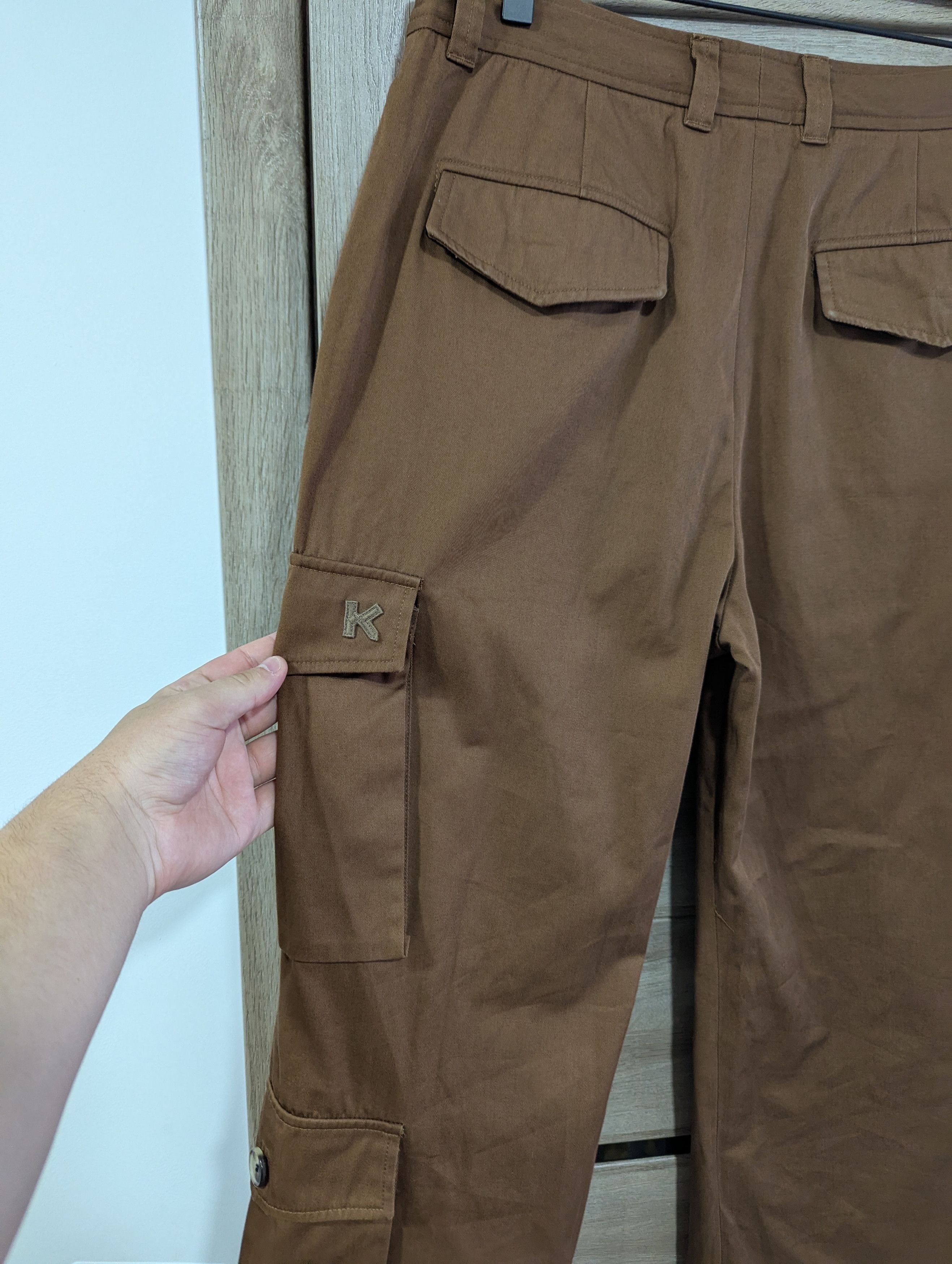 Kenzo Kenzo Asymmetrical Cargo Pants Size 31 Size US 31 - 3 Thumbnail