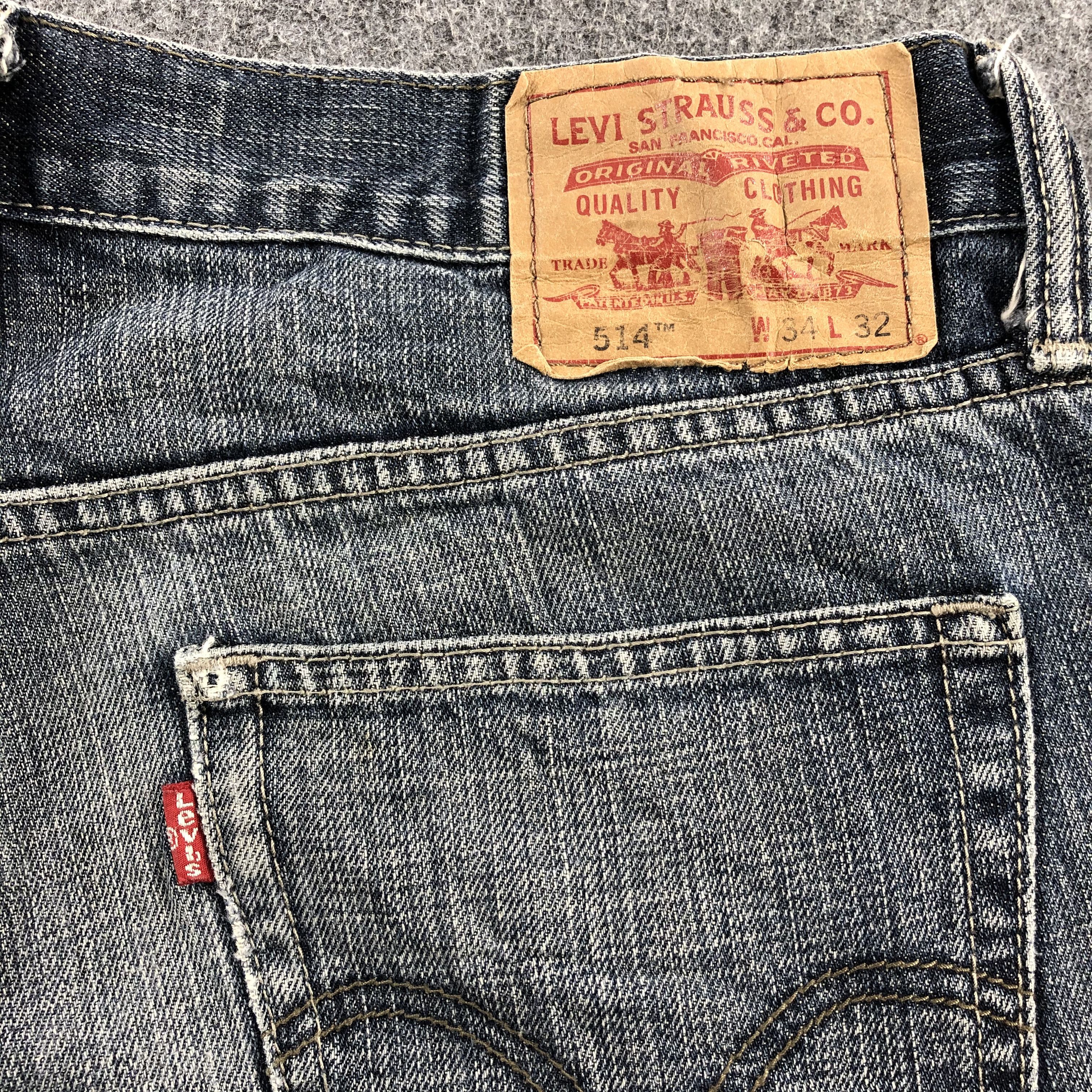 Levi's × Vintage Vintage Distress Levis 514 Jeans-JM1044 Size US 34 / EU 50 - 6 Thumbnail