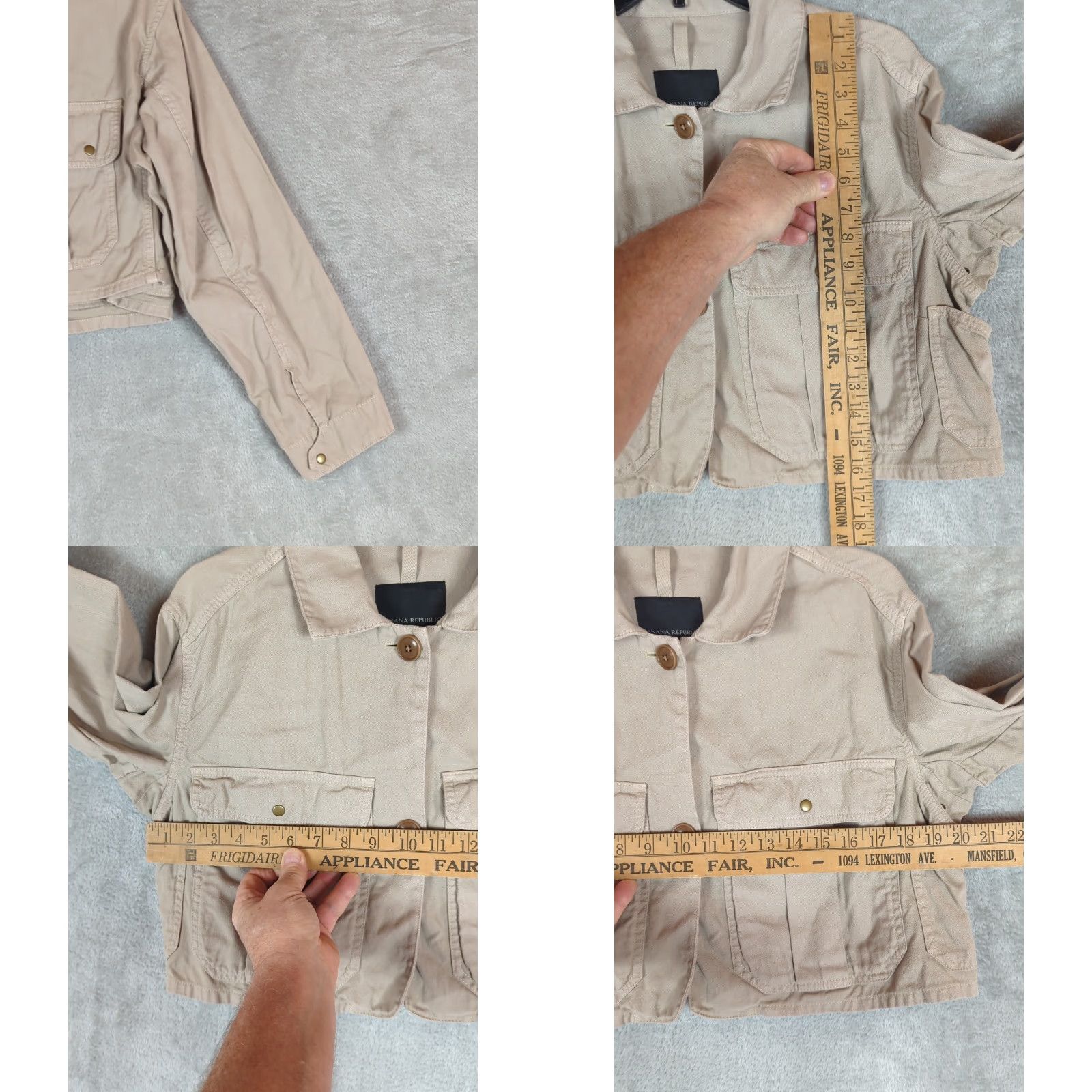 Banana Republic Banana Republic Jacket Womens S Cropped Tan Field Outdoor Utility Streetwear Jacket Size S / US 4 / IT 40 - 8 Thumbnail