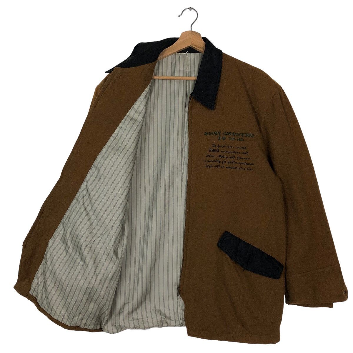 Japanese Brand 🔥90’s Wool Bomber Jacket Scolf For Men Issey Miyake Size US M / EU 48-50 / 2 - 8 Thumbnail