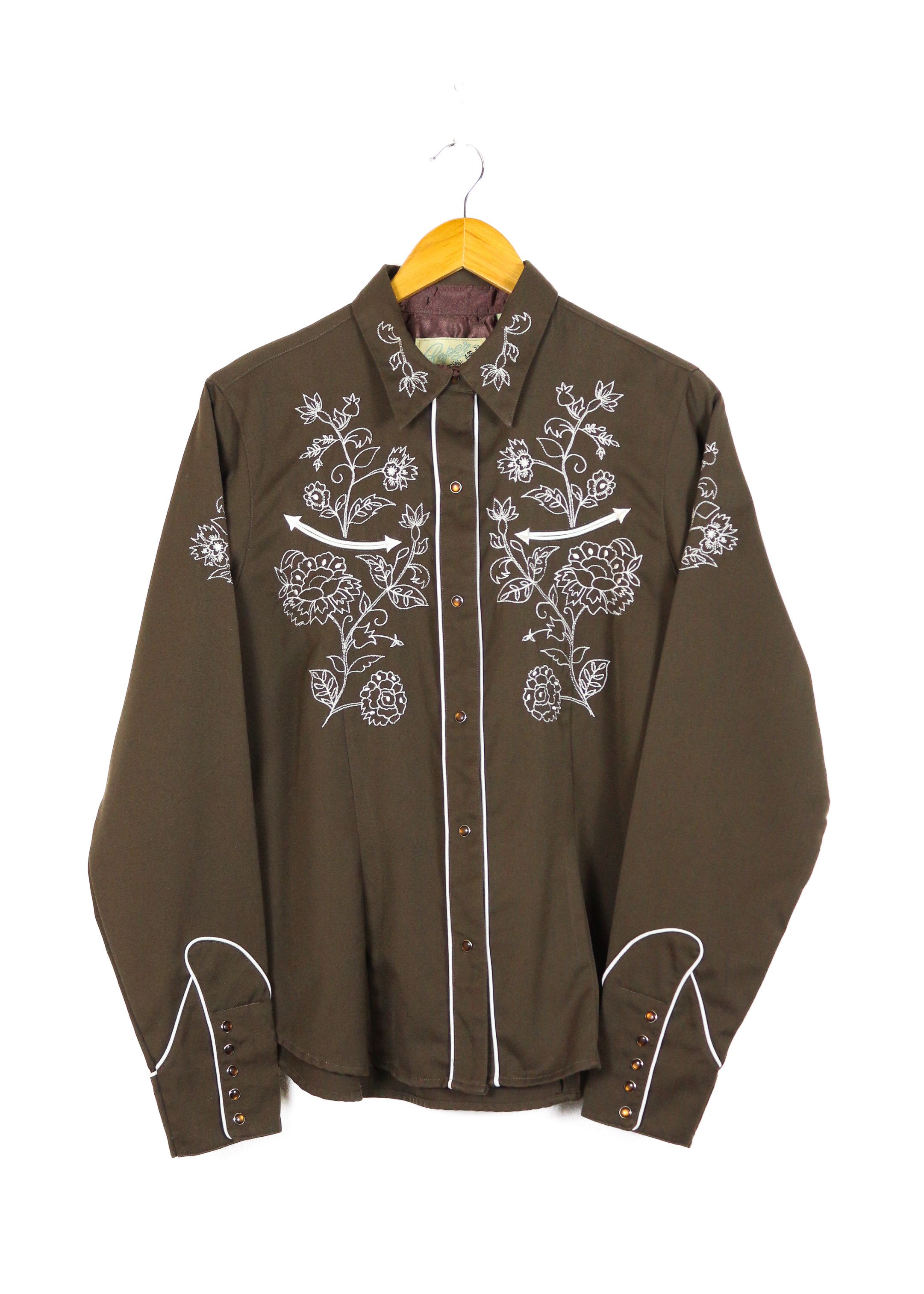 Cowboy Equipment × Roper × Western Rise Roper Colorado USA Embroidered Western Shirt Size L / US 10 / IT 46 - 1 Thumbnail