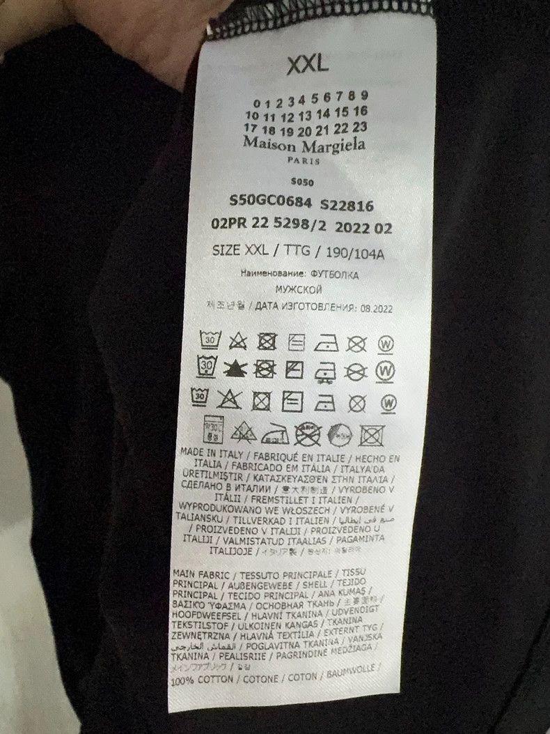 Maison Margiela Maison Margiela Logo digital embroidery short-sleeved T-sh Size US XXL / EU 58 / 5 - 3 Thumbnail