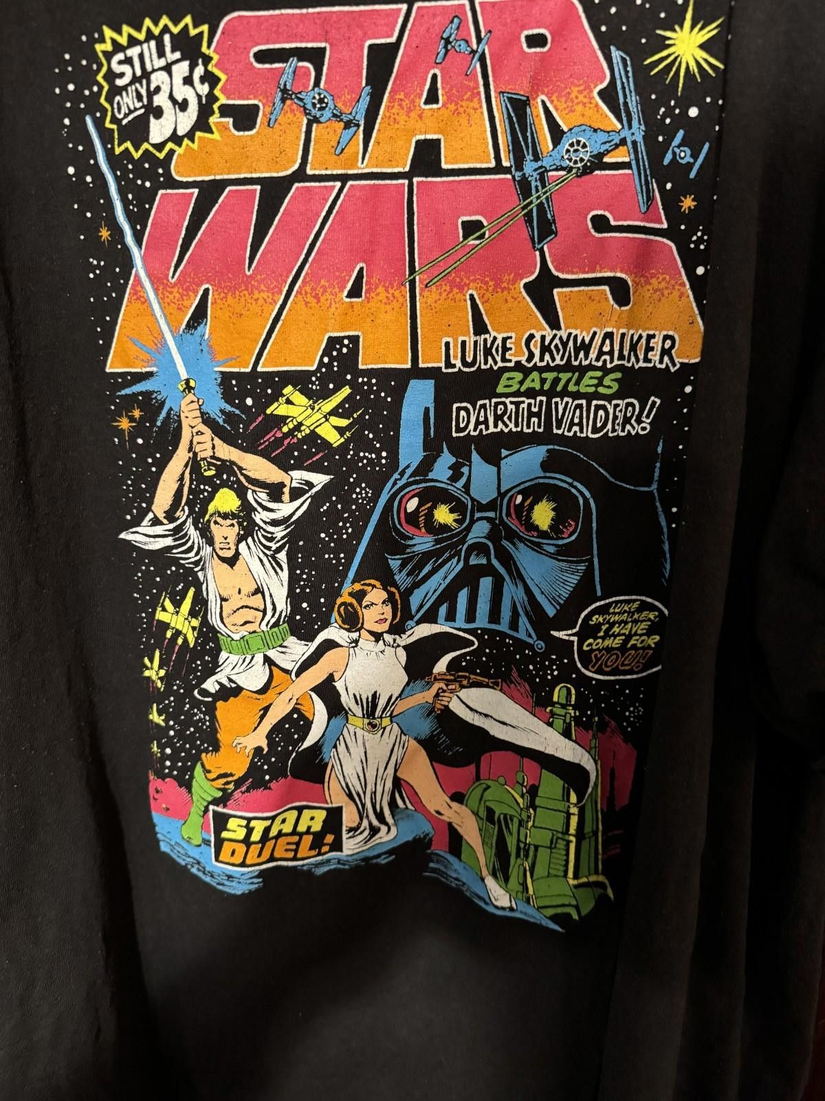Star Wars Star Wars Luke Skywalker Leia T-Shirt Men's Size 3XL Black Size US XXL / EU 58 / 5 - 4 Thumbnail
