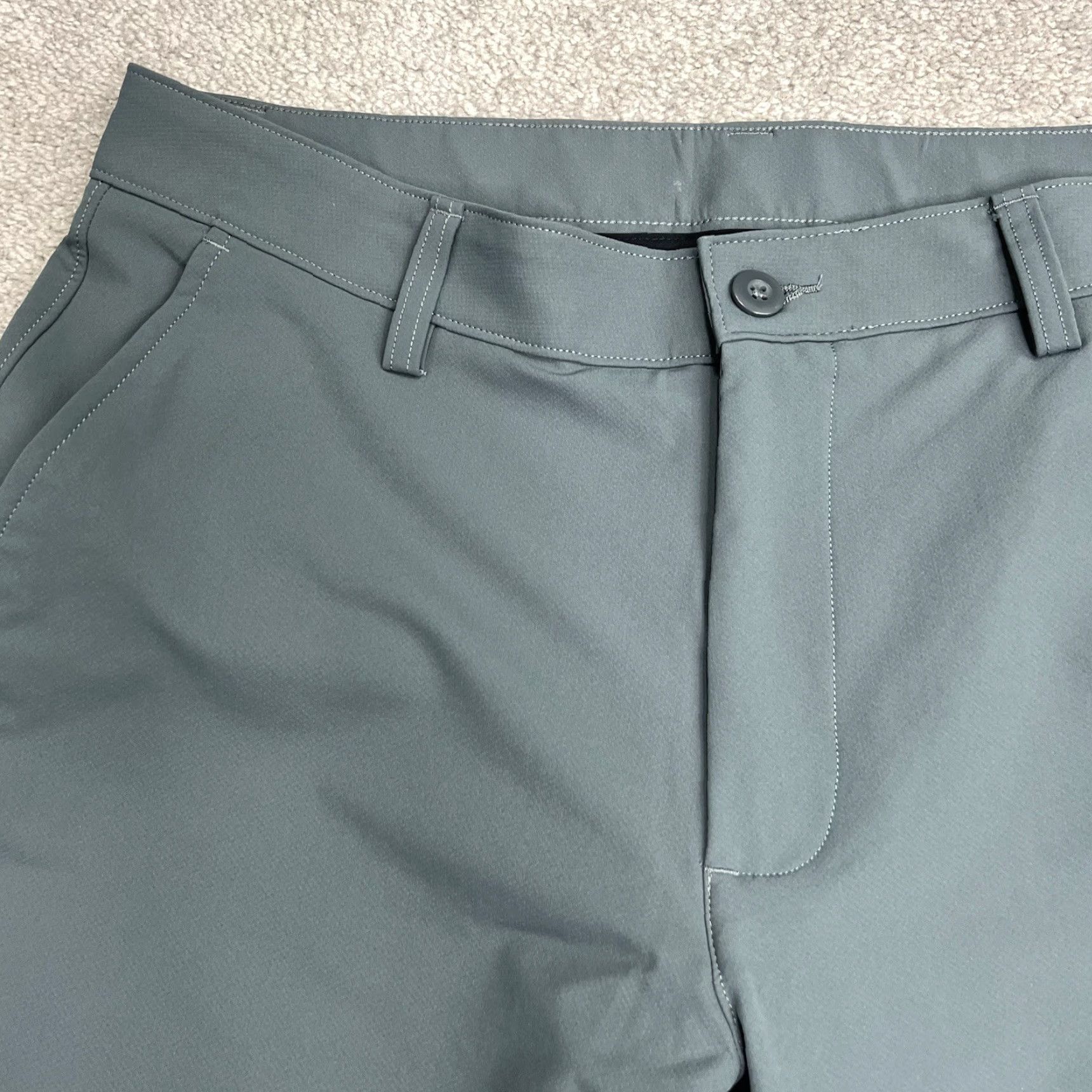 Under Armour Under Armour Golf Tech Pants Mens 36/32 Flat Front Straight Stretch Gray/Gray 1376625 Size US 36 / EU 52 - 3 Thumbnail