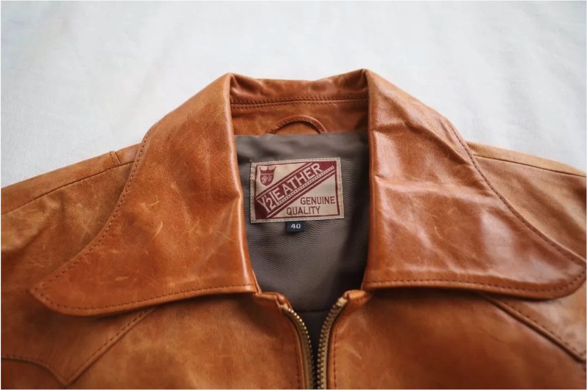 Y'2 Leather 70s-style East West leather jacket from Y'2 Leather Size US M / EU 48-50 / 2 - 3 Thumbnail