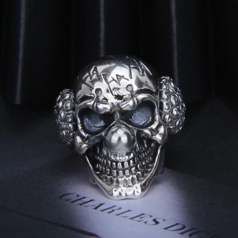 Japanese Brand × Jewelry × Vintage Retro Joker Skull Large Ring Size ONE SIZE - 2 Thumbnail