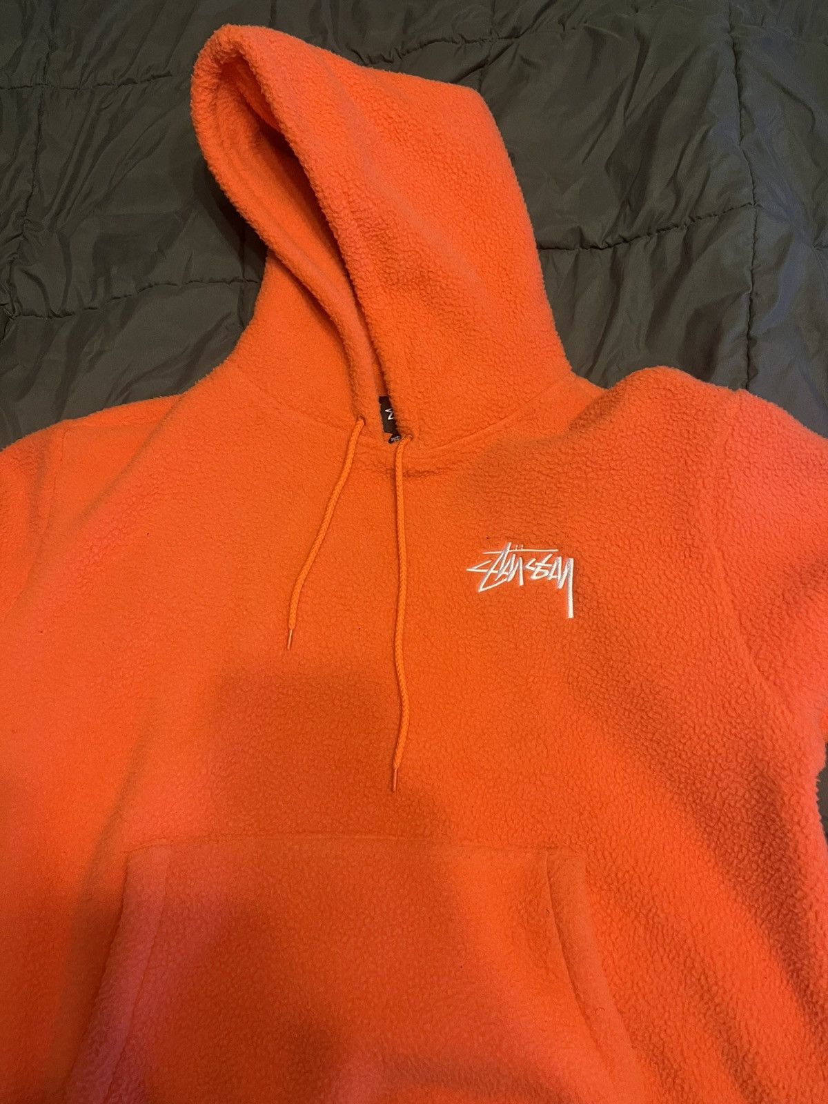 Stussy Orange Stussy sherpa hoodie Size US M / EU 48-50 / 2 - 1 Thumbnail