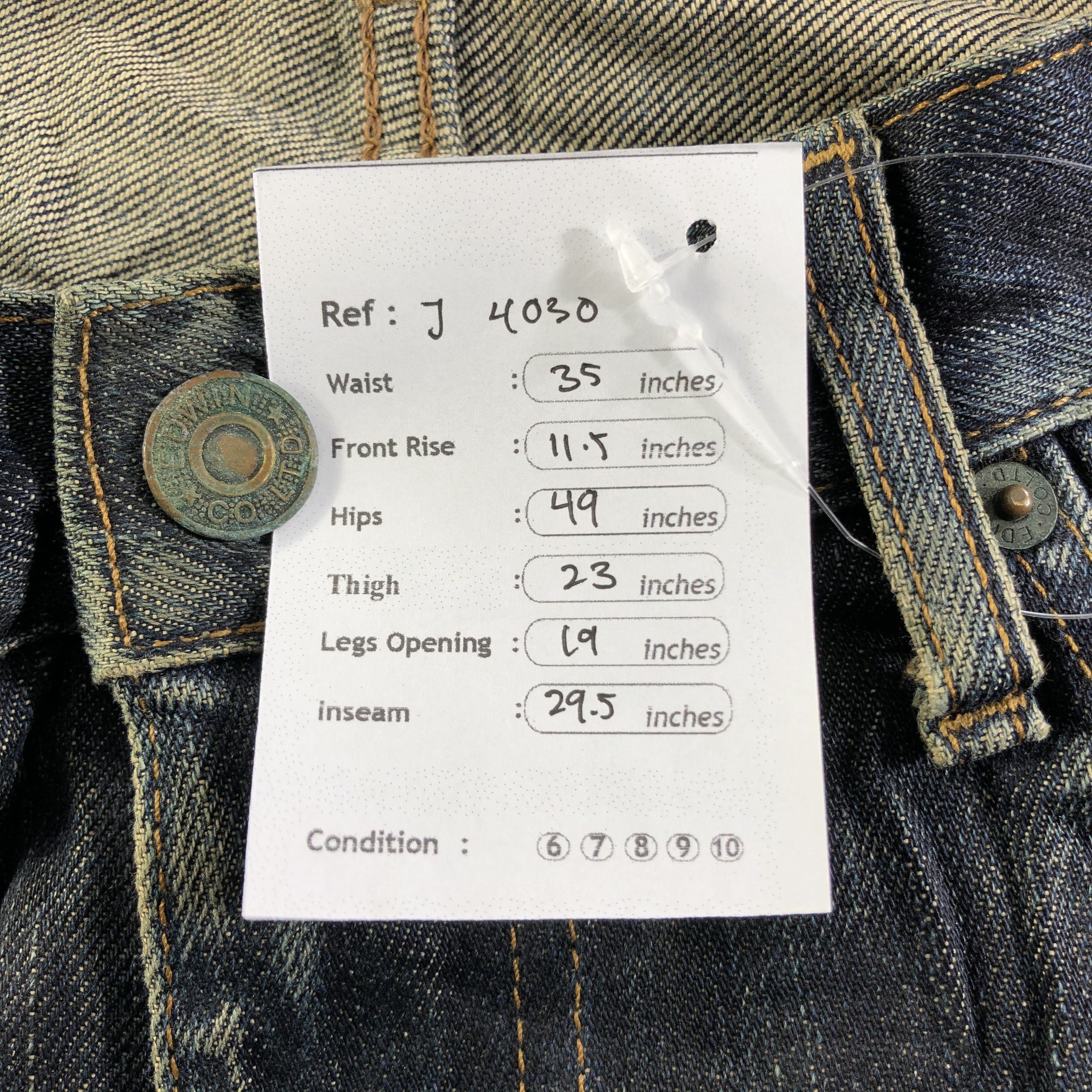 Edwin Vintage Edwin 404 Jeans-J4030 Size US 35 - 12 Thumbnail