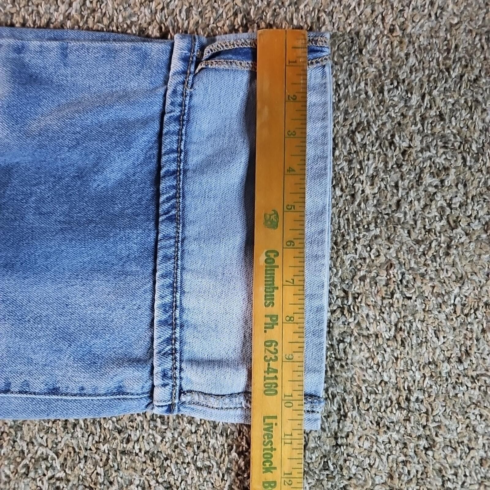 Other Flying Angel 11/30 Cropped Straight Blue Jeans Size 30" / US 8 / IT 44 - 6 Thumbnail