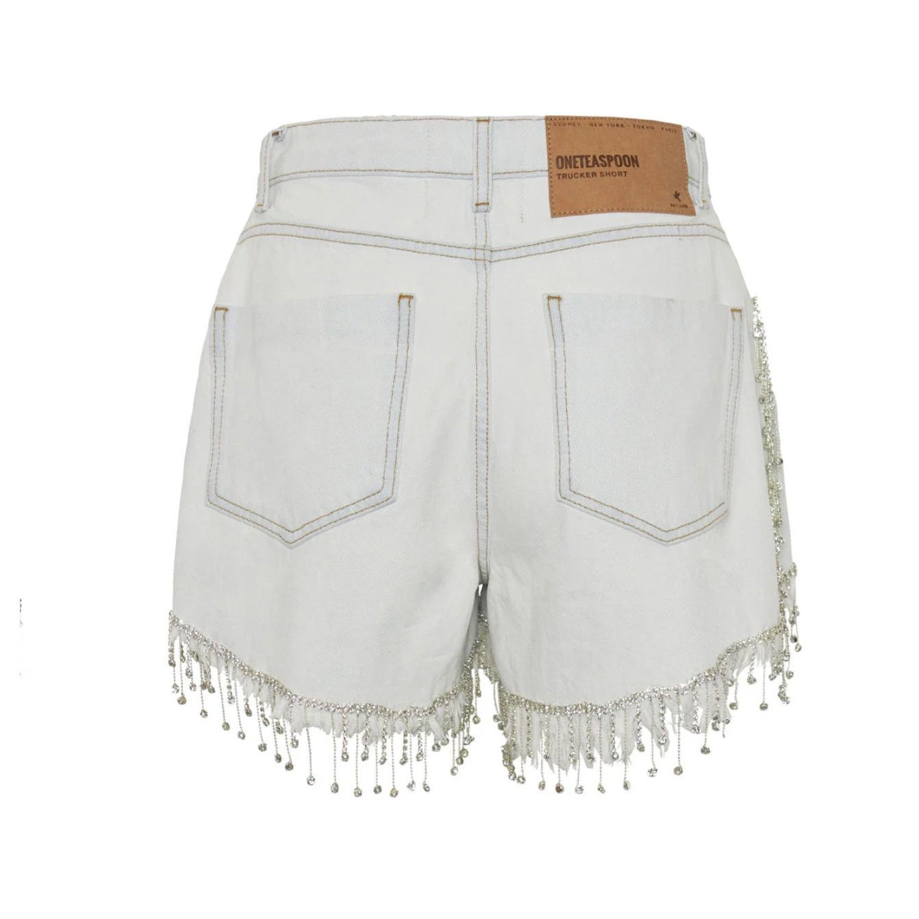 One Teaspoon One Teaspoon Razzle Dazzle Truckers Relaxed Shorts 31 Size 31" - 3 Thumbnail